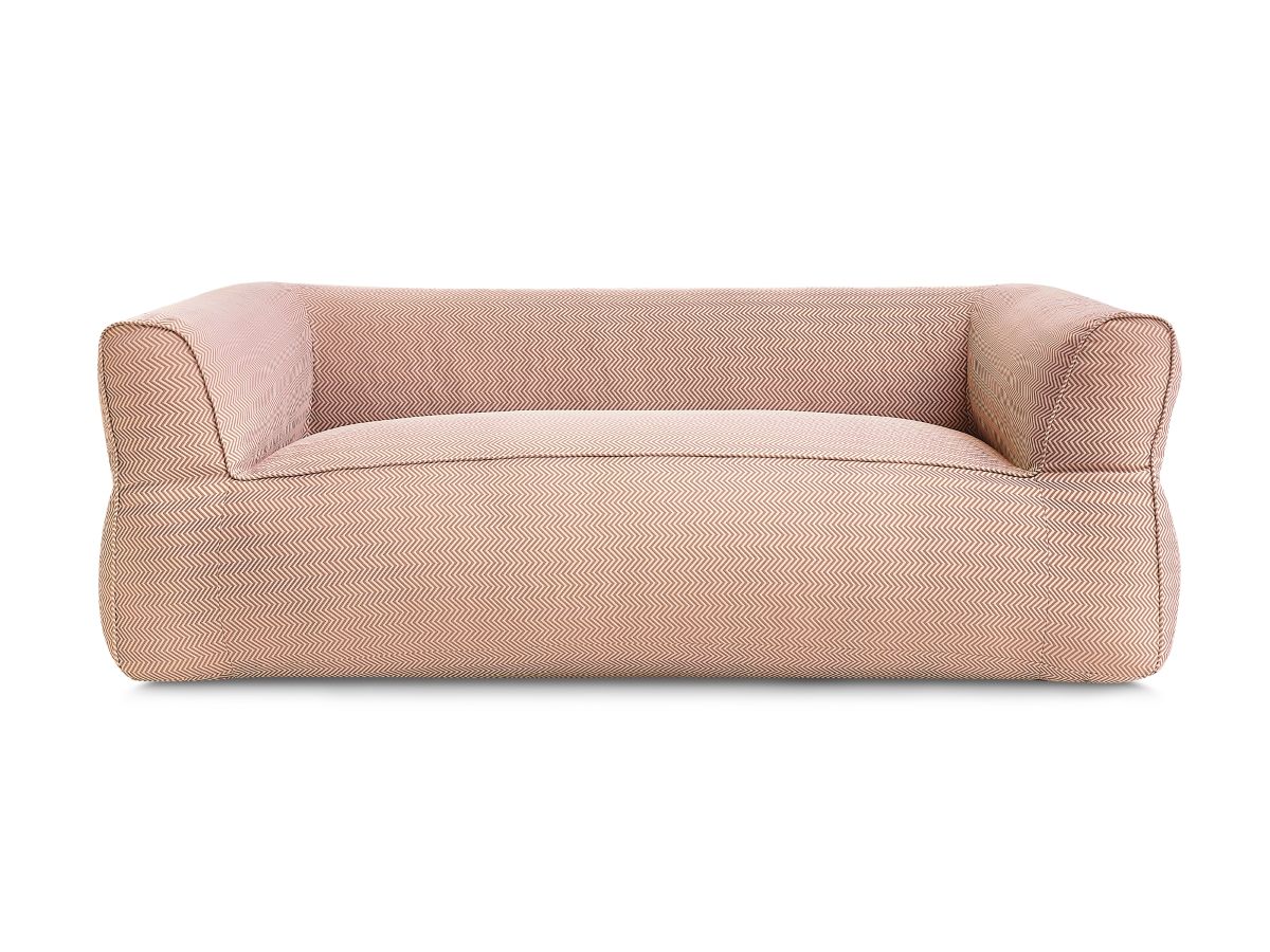 Bobochic Nour Gartensofa 3-Sitzer Stoff Orange