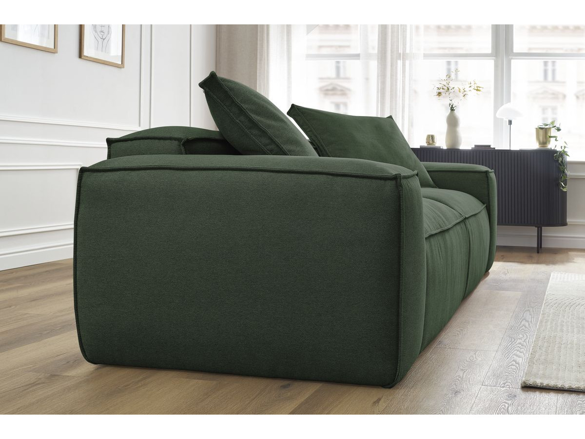 Bobochic Boheme Sofa 3-Sitzer Melange-Stoff Grün