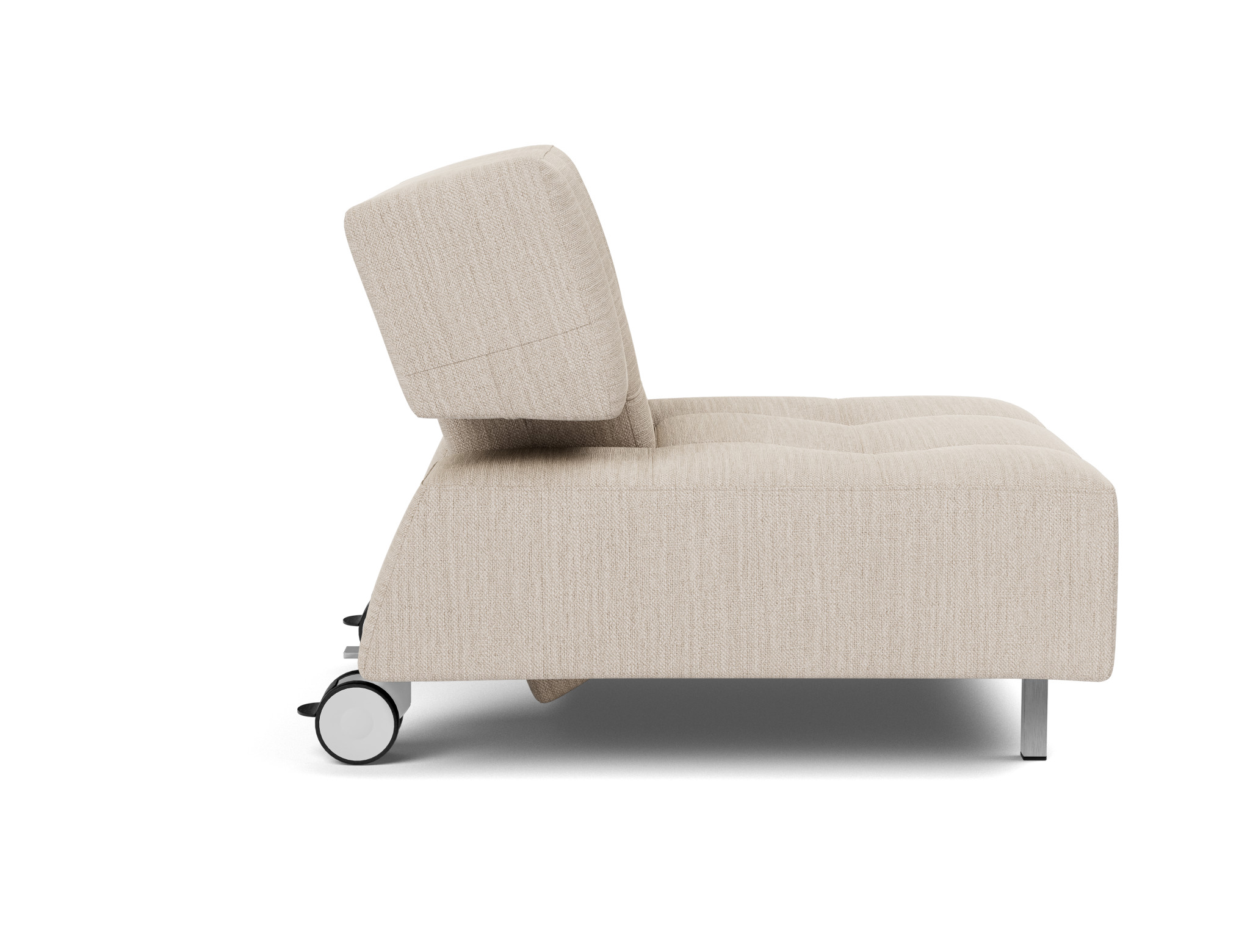 Sessel Long Horn D.E.L. Webstoff Blida 612-Sand-Grey