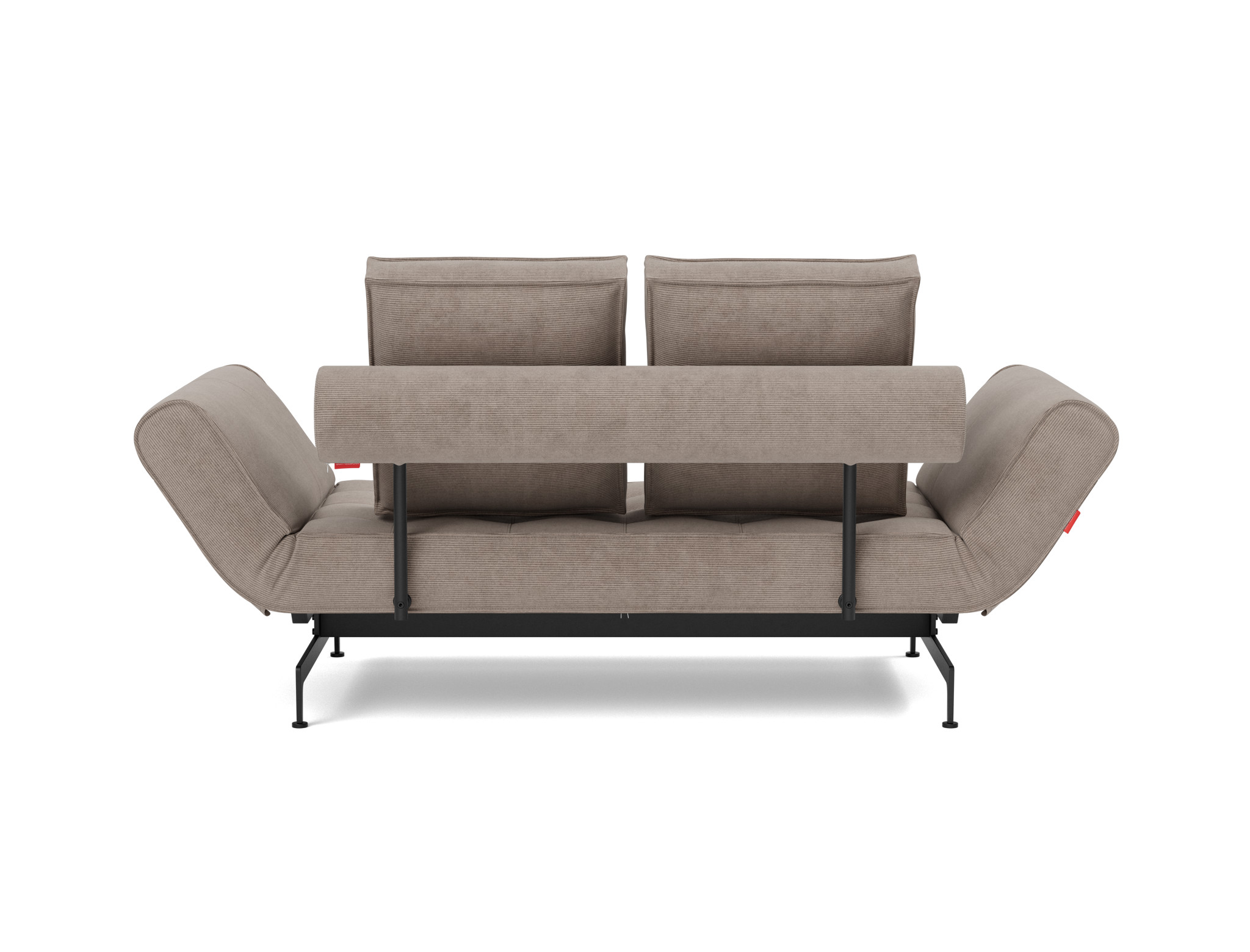 Tagesbett Ghia Kord Cordufine 318-Beige Beine Laser schwarz