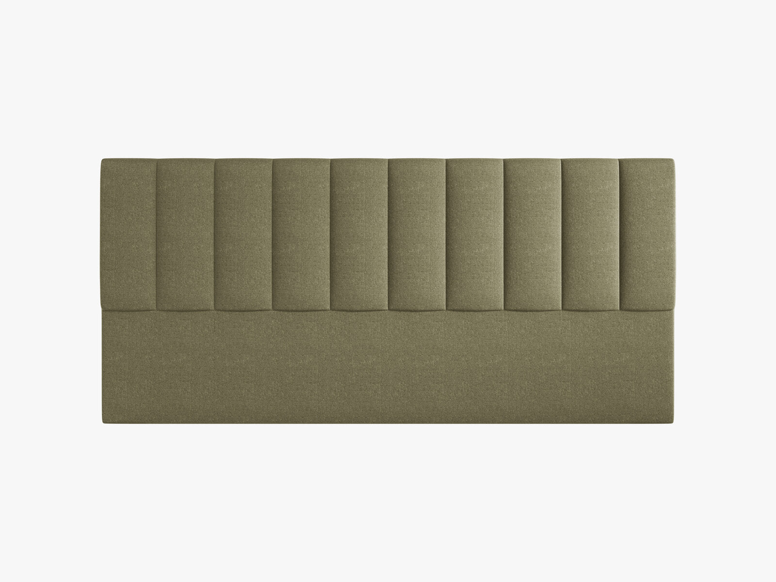 Micadoni Marl Samtiger Kopfteil 140 cm (H 95 cm) Chenille Eden Grün 200x95