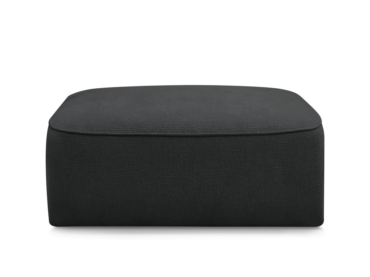 Bobochic Leopold Pouf Strukturstoff Schwarz