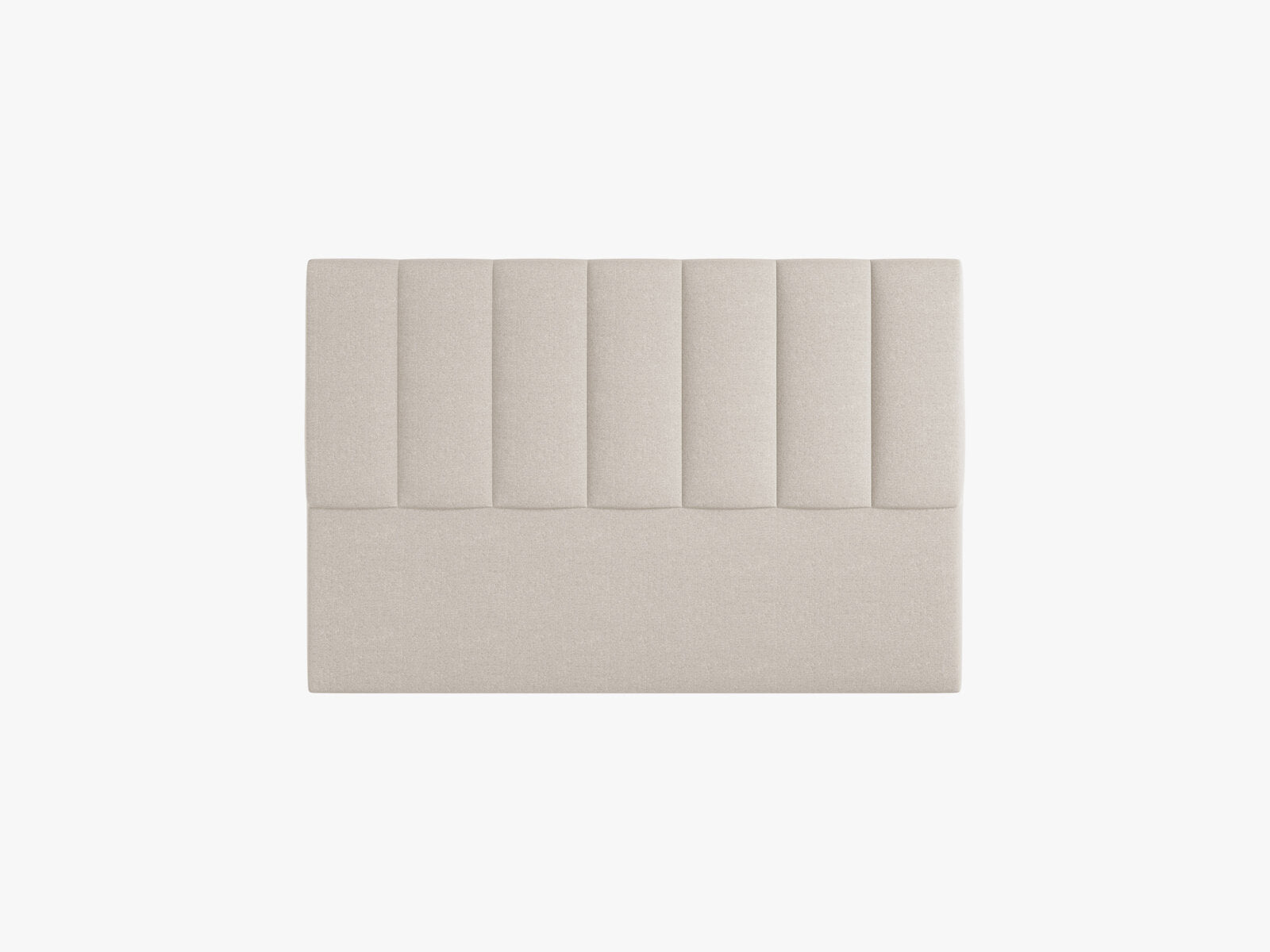 Micadoni Marl Samtiger Kopfteil 140 cm (H 95 cm) Chenille Eden Dunkelbeige 140x95