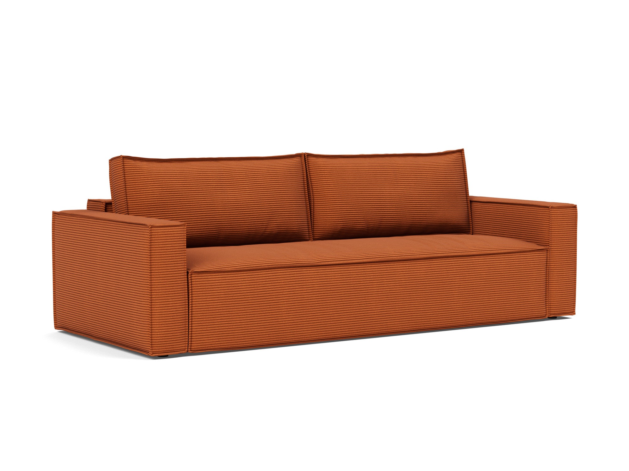 Schlafsofa Newilla Kord Corduroy 595-Burnt-Orange
