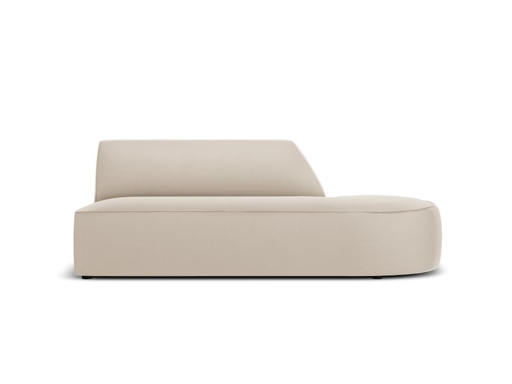 Cosmopolitan Design Sofa Siena 2-Sitzer offen Samt Salvador Beige Rechts