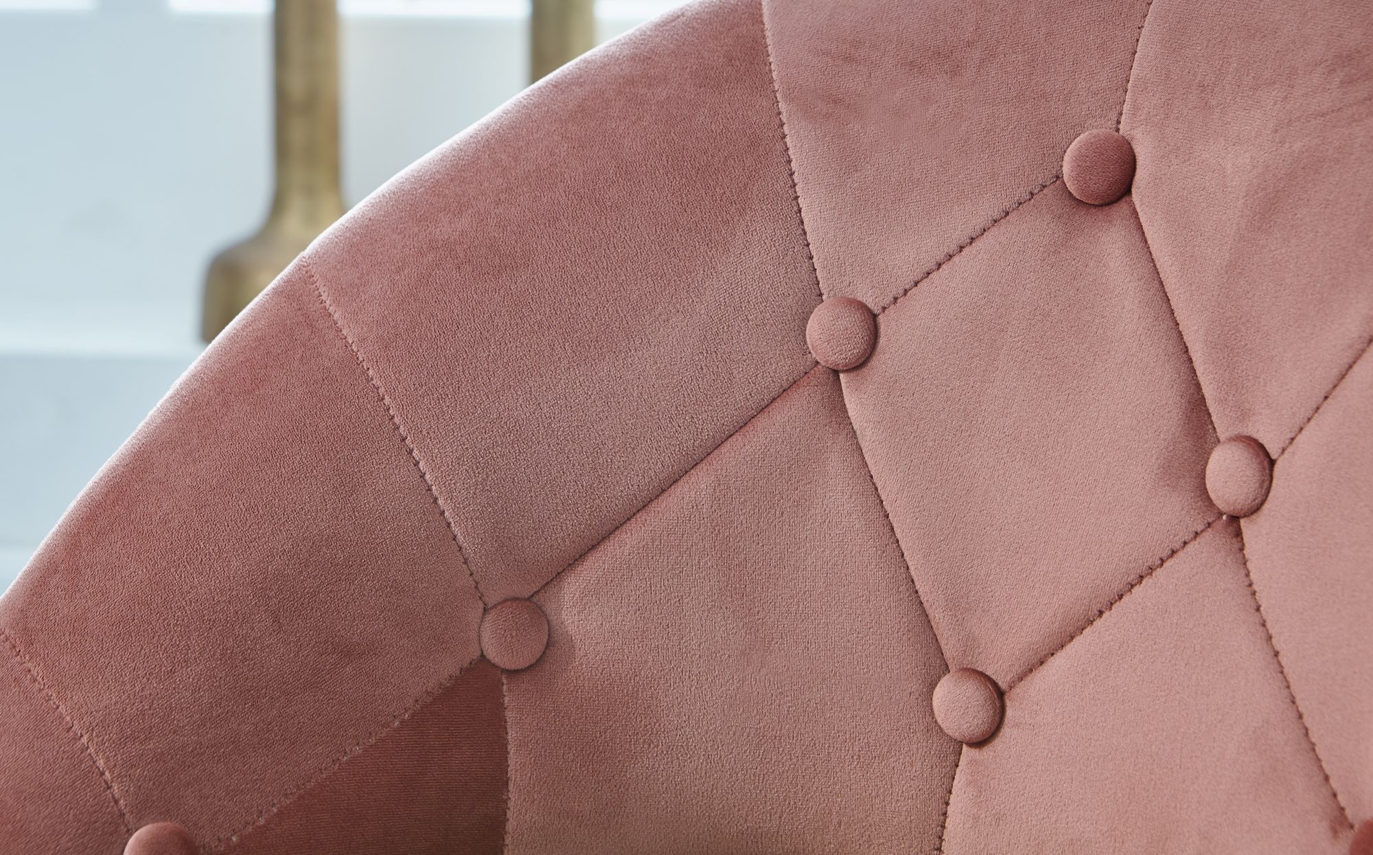 Loungesessel Fresvik Samt Rosa 67 × 62 × 100 cm