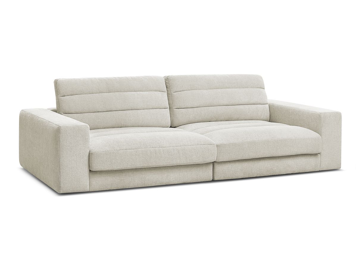 Bobochic Sierra Sofa 3-Sitzer Strukturstoff Beige