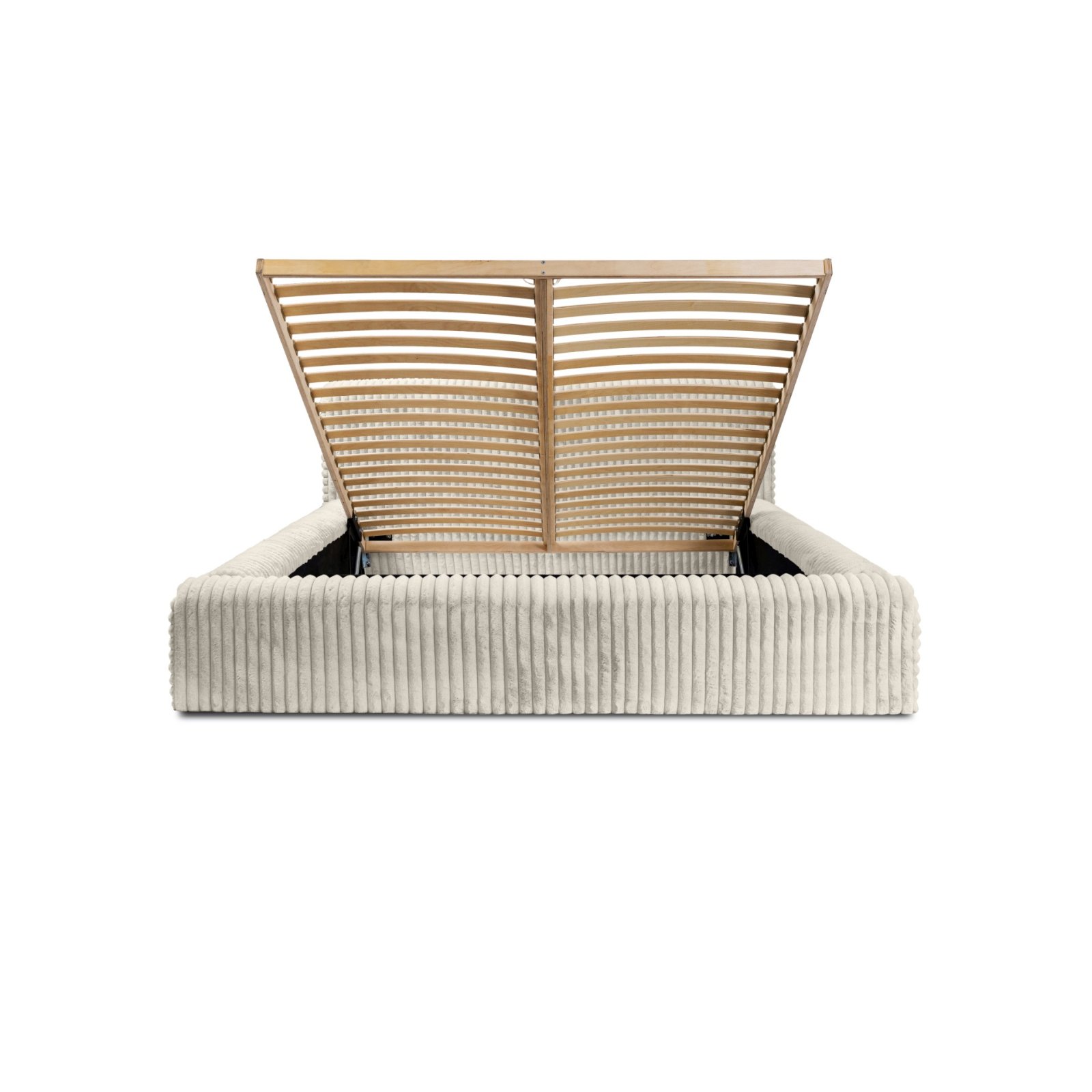 Polsterbett Miloa Softcord mit Fellstruktur 180x200 mit Holzrahmen Vito 23