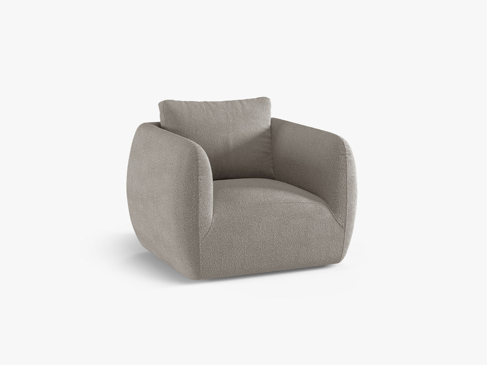 Micadoni Sessel Iga Boucle Baloo Grau