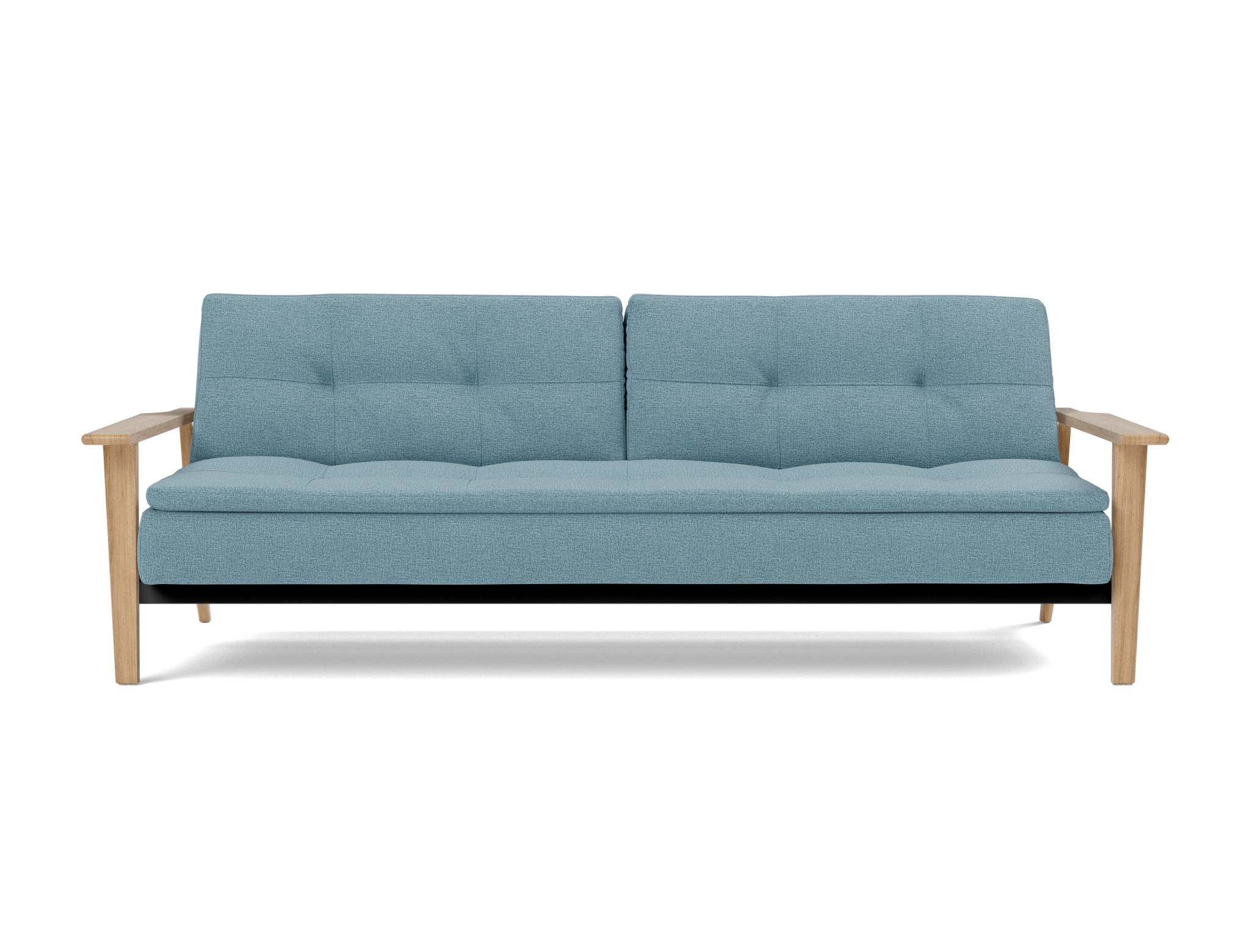 Schlafsofa Dublexo Frej Flachgewebe Mixed Dance 525-Light-Blue