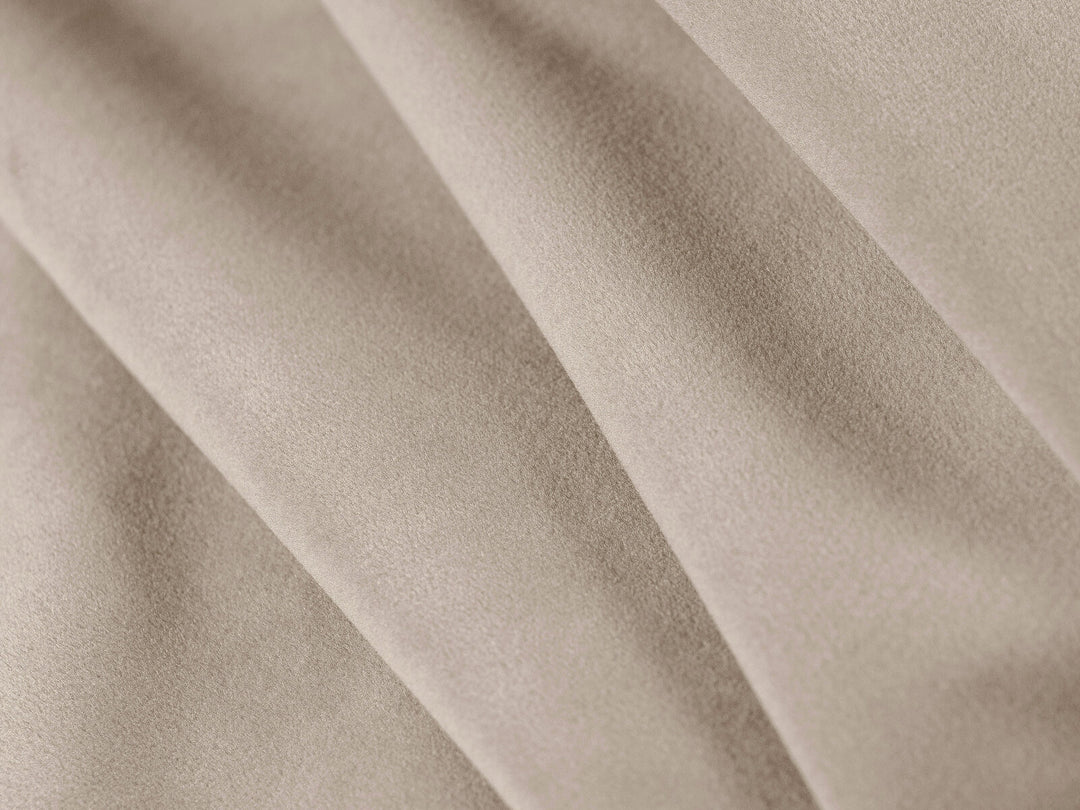 Micadoni Panorama Ecksofa Bemy 7-Sitzer Rechts Samt Beige