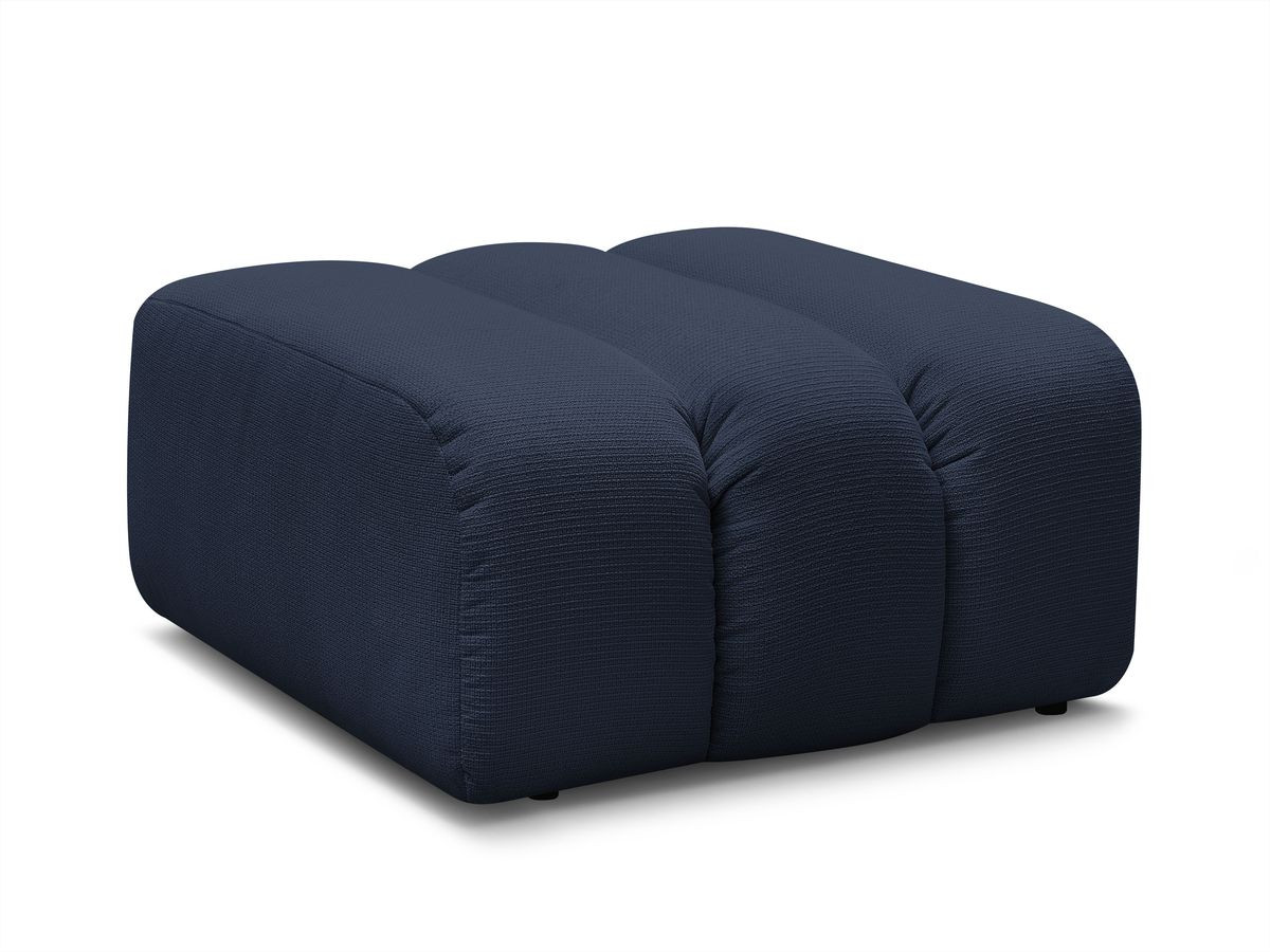 Bobochic Talia Pouf Melange-Stoff Dunkelblau