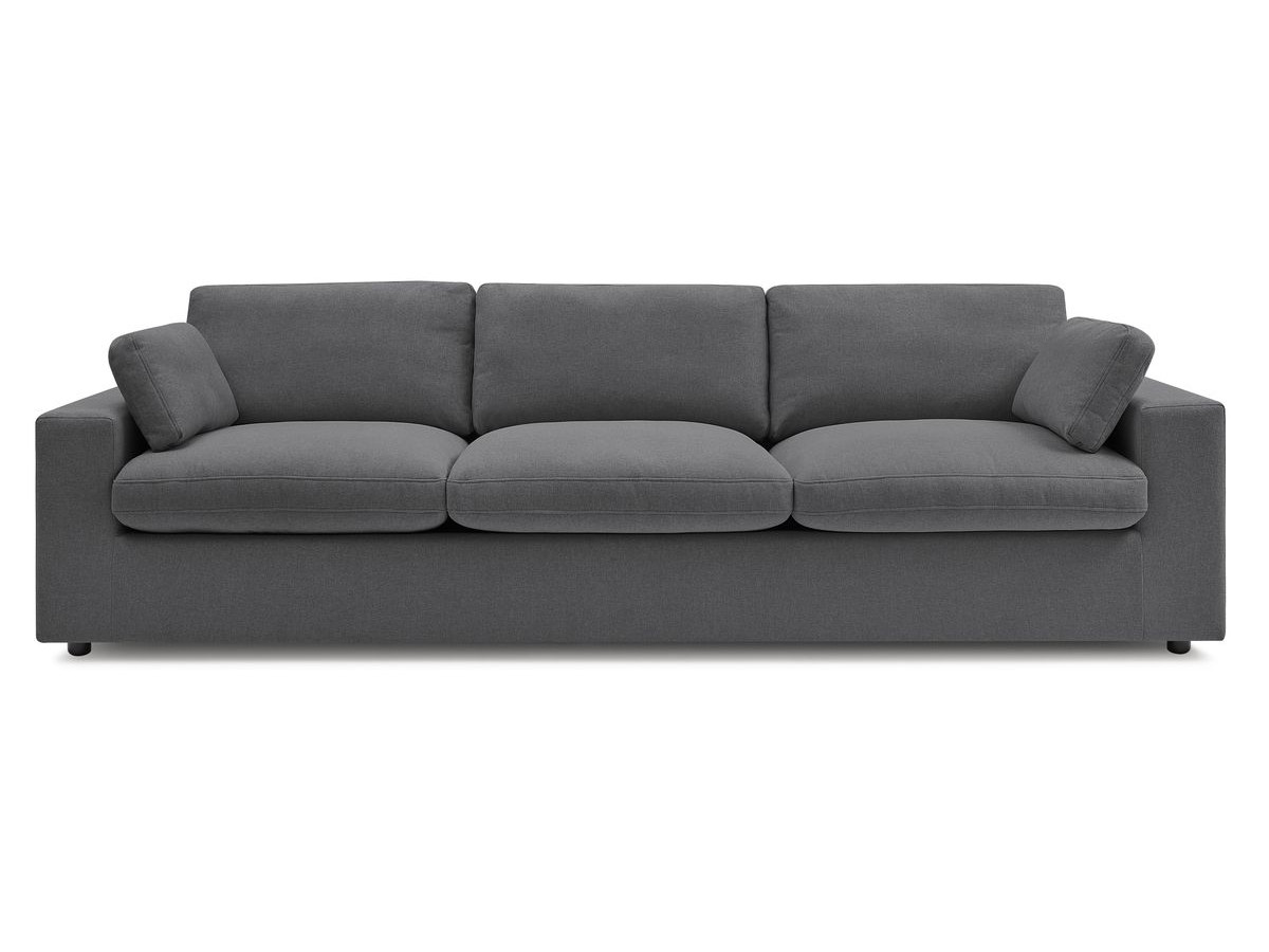 Bobochic Belair Sofa 4-Sitzer Stoff Dunkelgrau