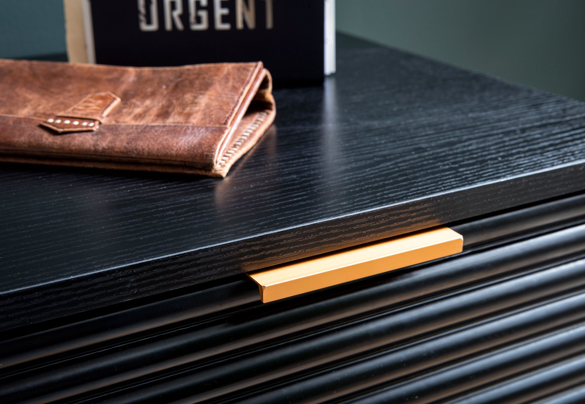Sideboard Fagernes Schwarz 77 × 40 × 97 cm