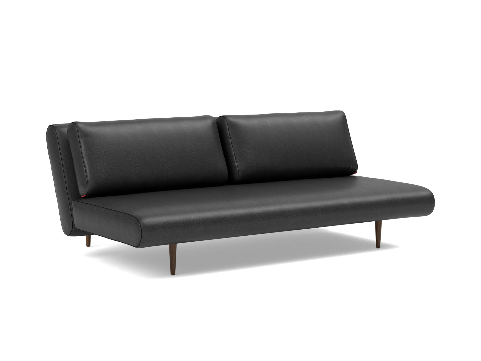Schlafsofa Unfurl Lounger Lederoptik Faunal 550-Black