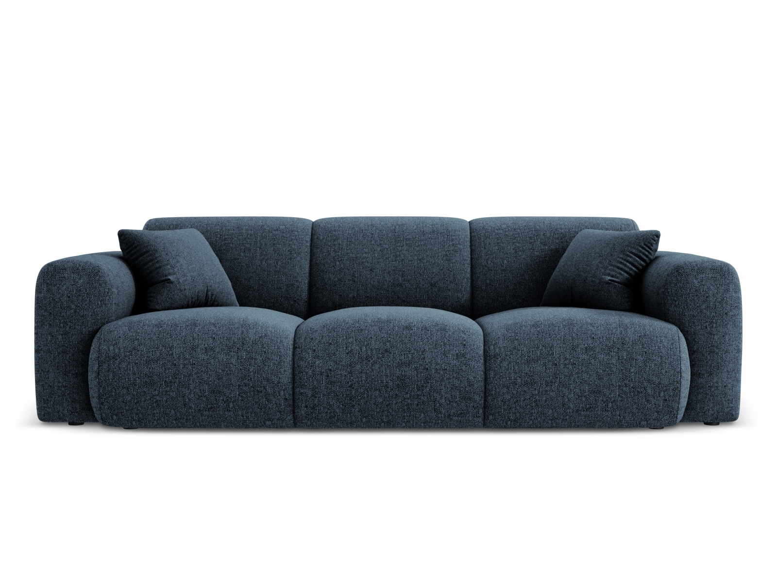 Cosmopolitan Design Sofa Nolio 3-Sitzer Chenille Haga Königsblau