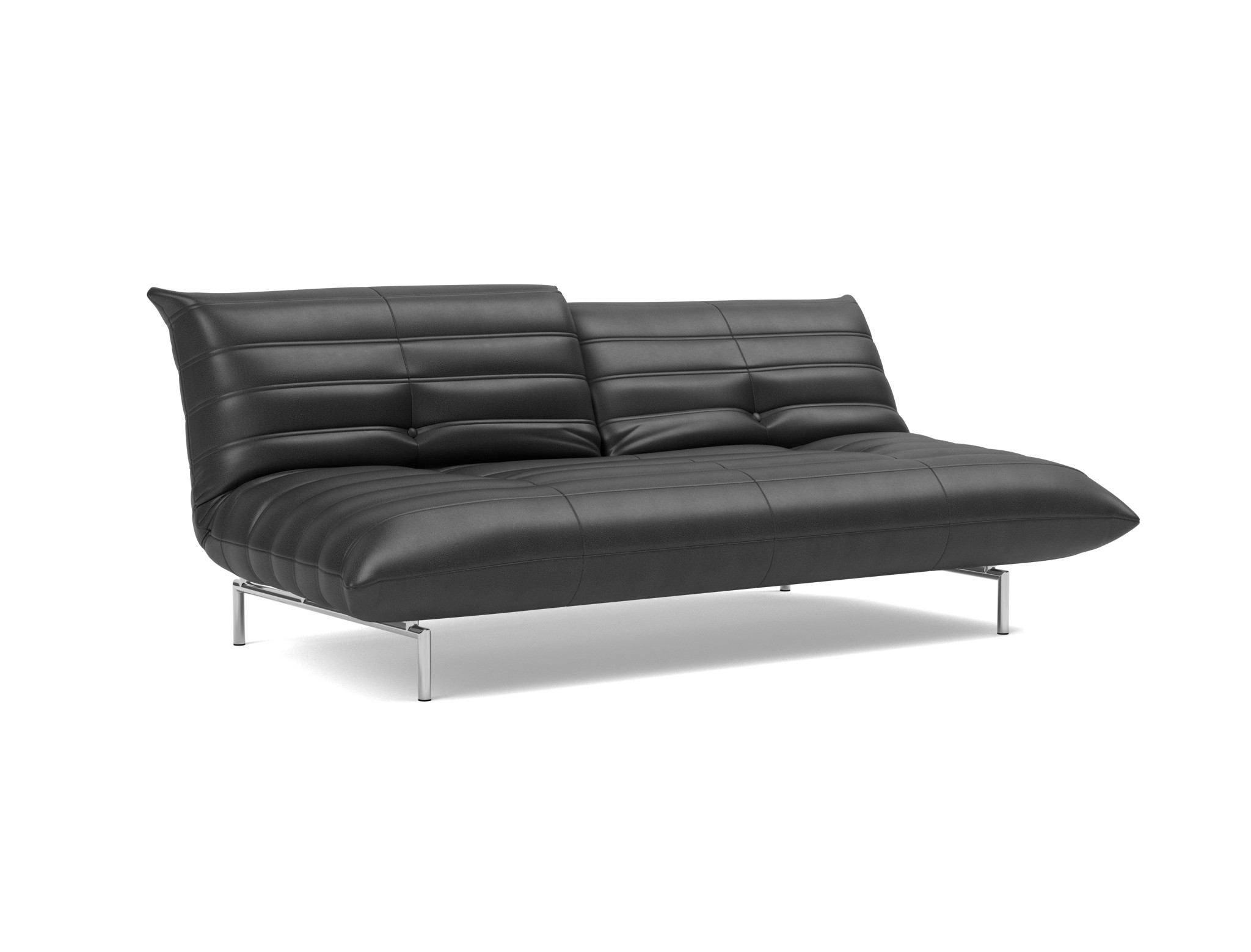 Schlafsofa Mikunjo Lederoptik Faunal 550-Black