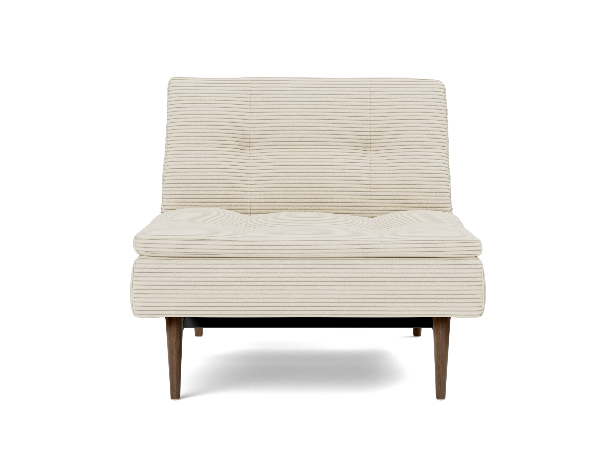 Sessel Dublexo Kord Corduroy 594-Ivory Beine Styletto Eiche dunkel