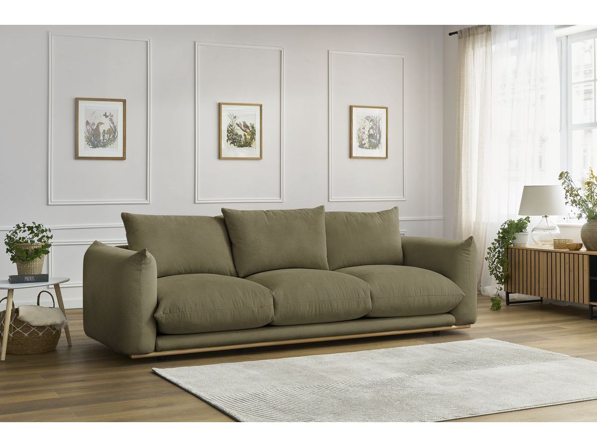 Bobochic Ernest Sofa 3-Sitzer 265 × 106 cm Stoff Grün