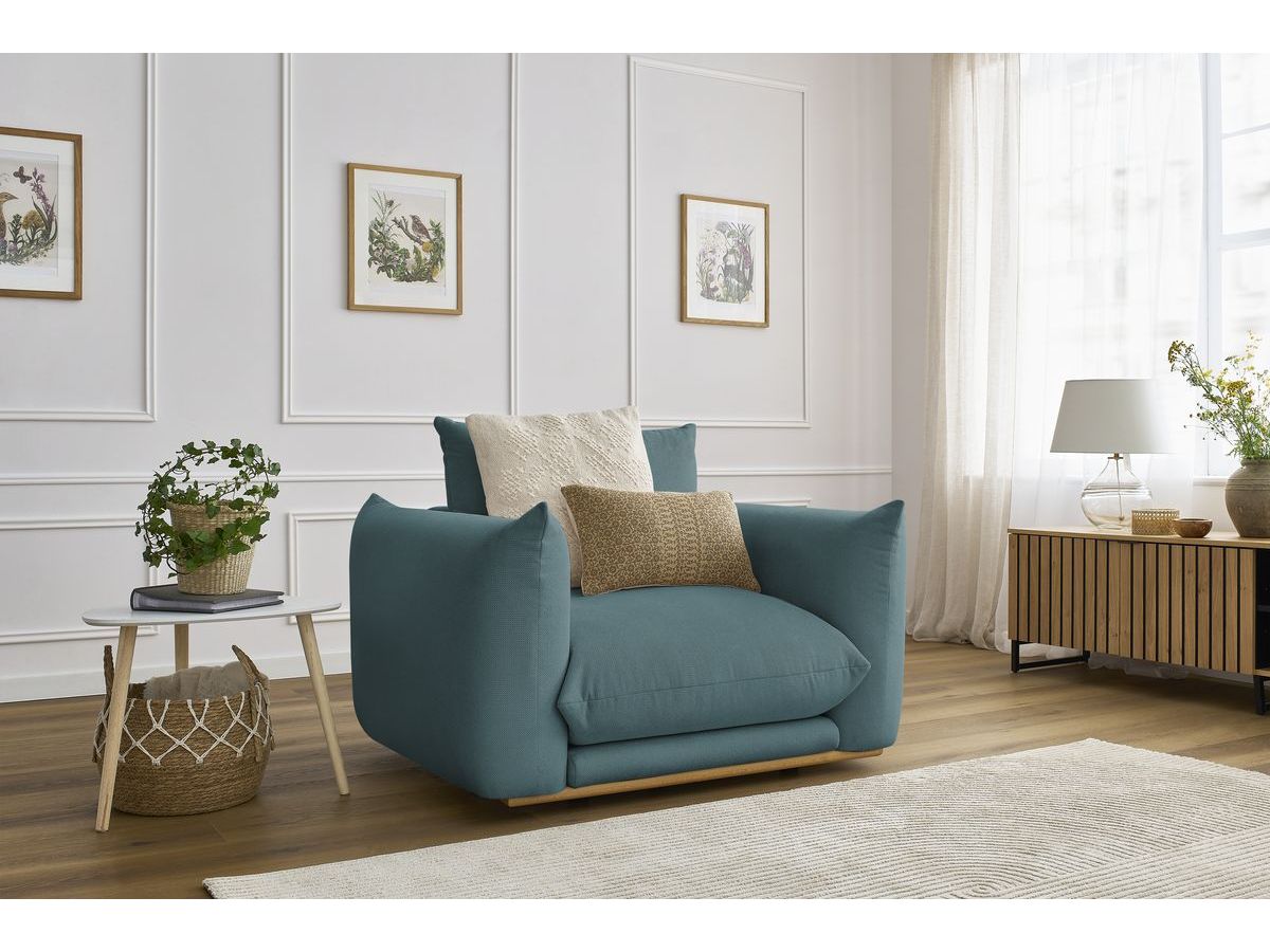 Bobochic Ernest Sessel Stoff Dunkelblau