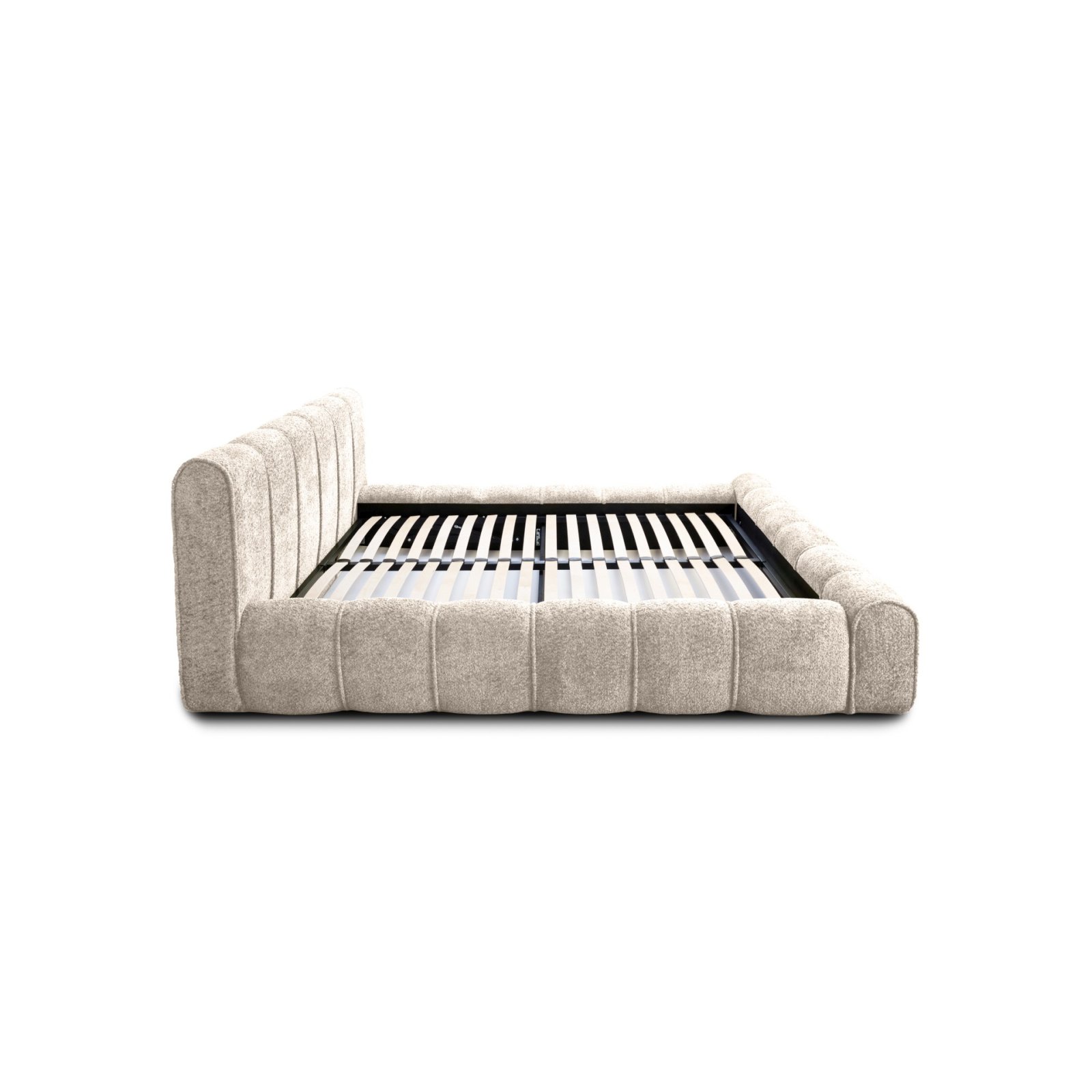 Polsterbett Belio Chenille 140x200 mit Metallrahmen Venga 102