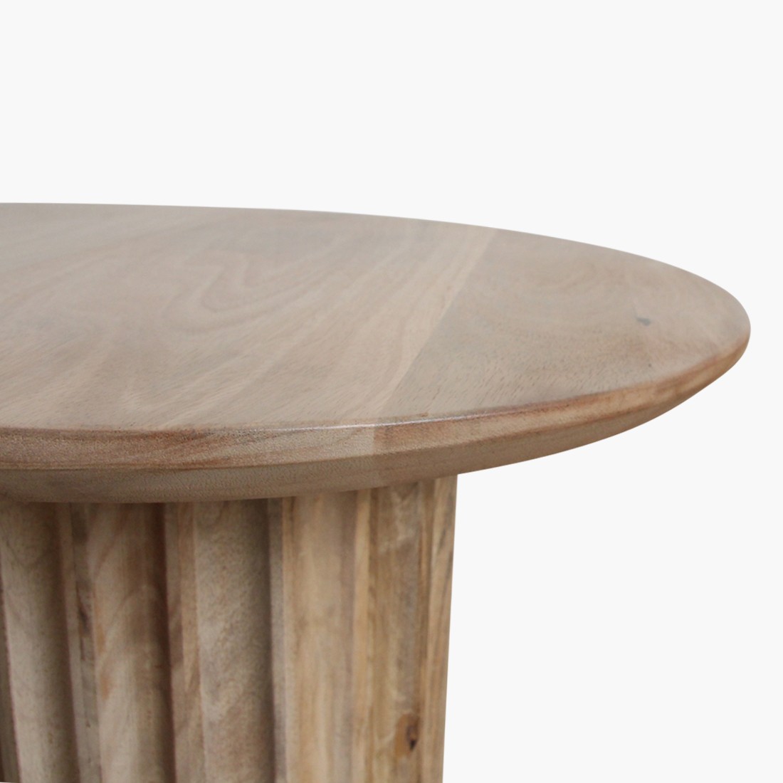 Raw Materials Bullnose Beistelltisch Reversed Natur Ø 50cm