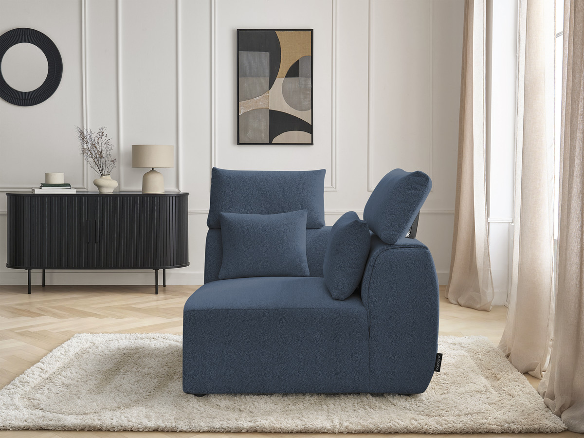Bobochic Jana Eckmodul Melange-Stoff Blau