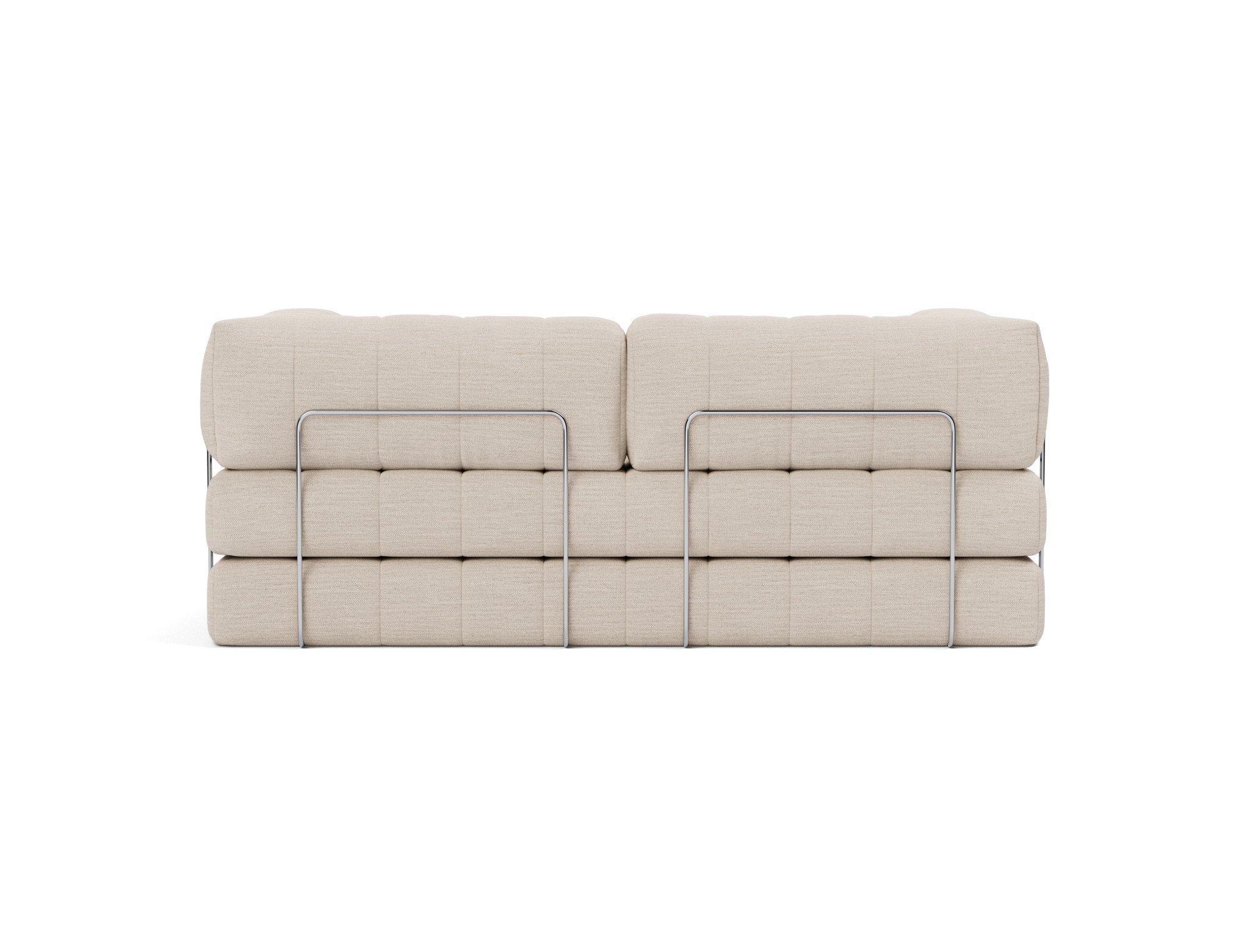 Schlafsofa CozyPad mit Armlehnen Webstoff Blida 612-Sand-Grey