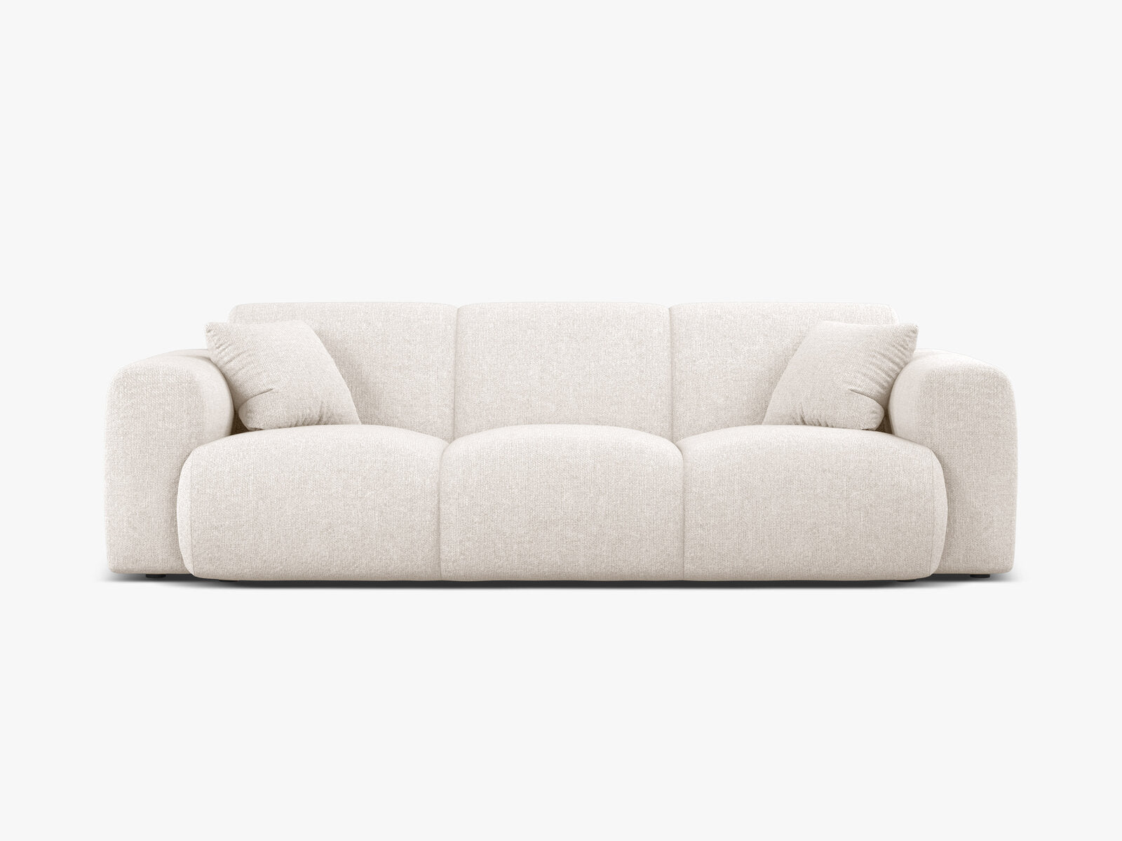 Micadoni Sofa Molino 3-Sitzer Chenille Eden Helles Beige