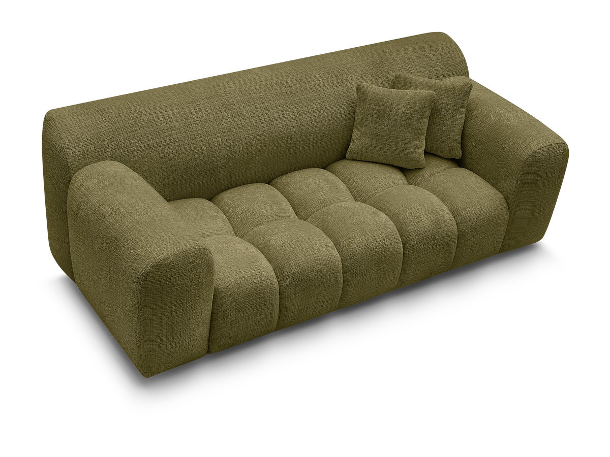 Bobochic Melisse Sofa 2-Sitzer Strukturstoff Grün