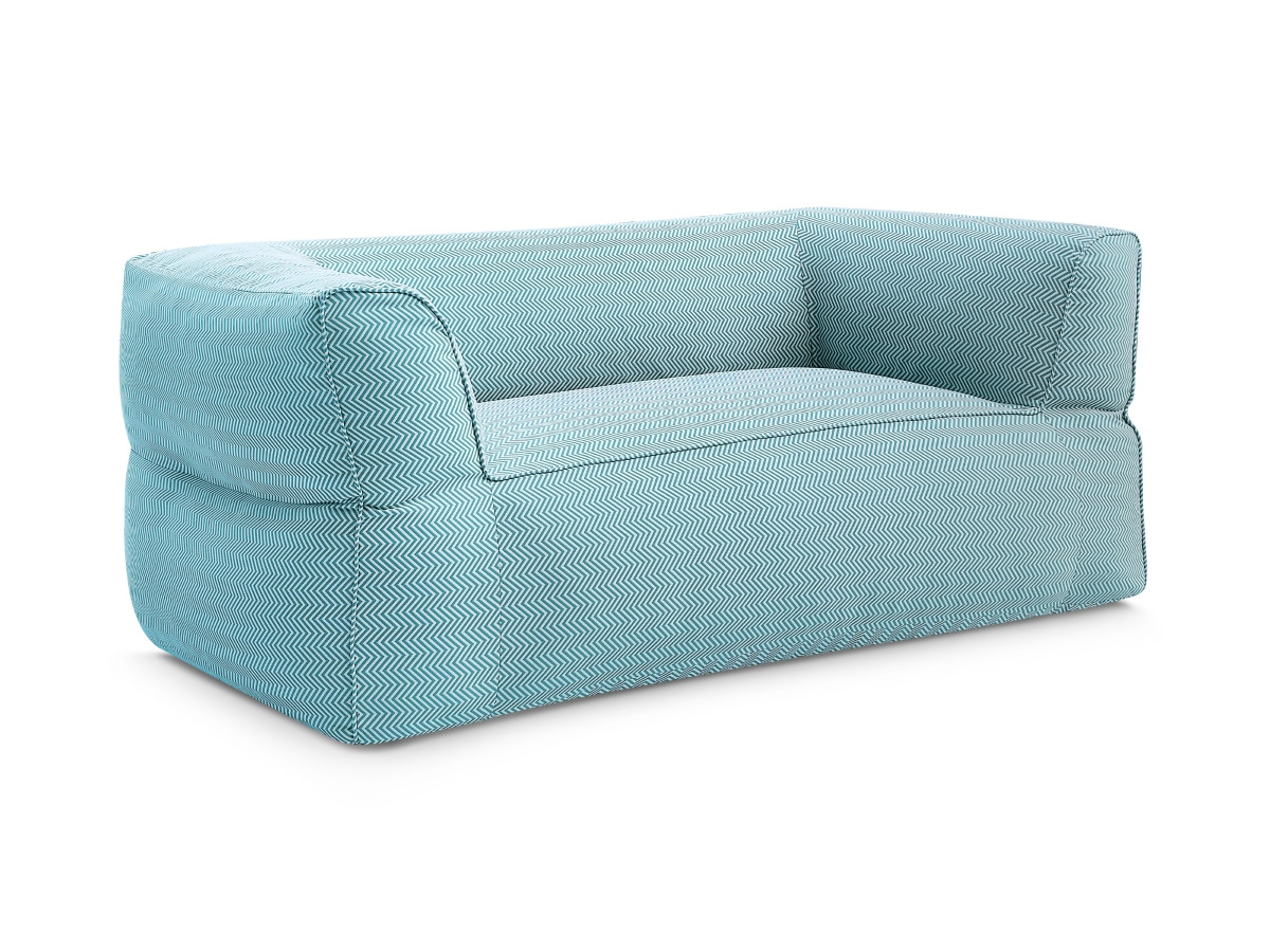 Bobochic Nour Gartensofa 2-Sitzer Stoff Dunkelblau