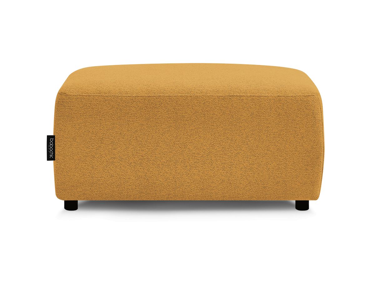 Bobochic Atilla Pouf Melange-Stoff Gelb