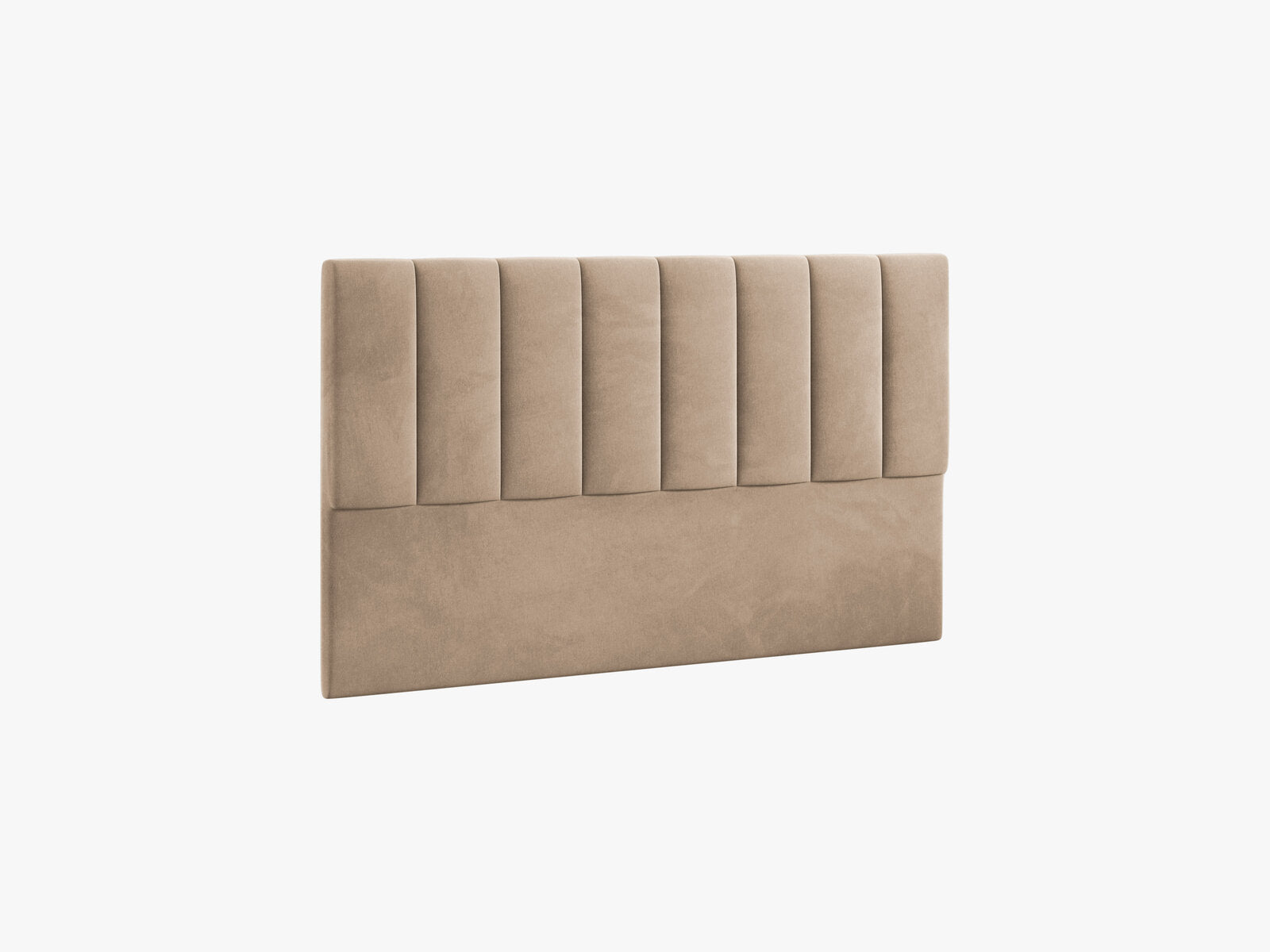 Micadoni Marl Samtiger Kopfteil 140 cm (H 95 cm) Samt Magic Velvet Mandelbeige 160x95