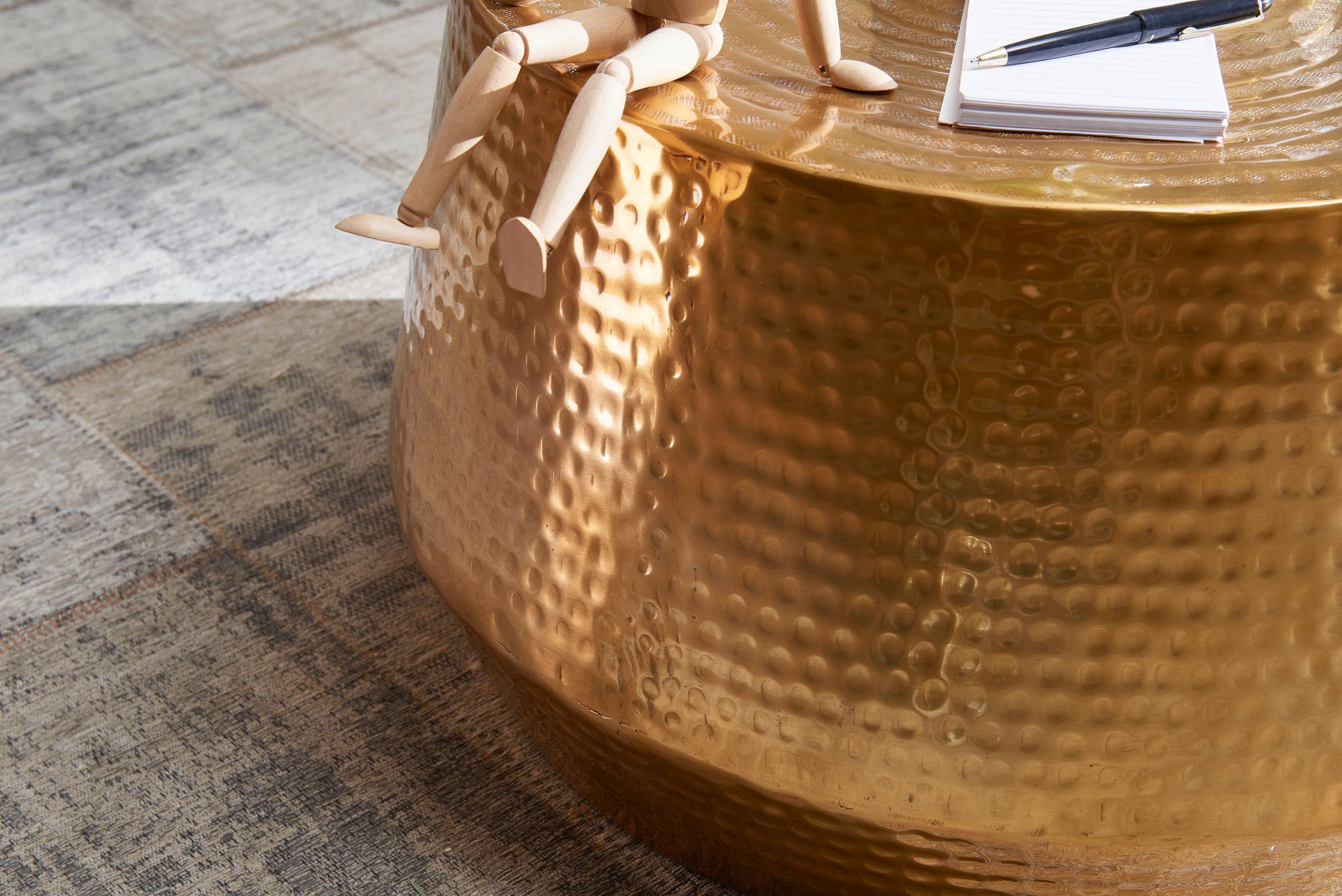 Couchtisch Agerbaek Aluminium Gold Ø 60 cm