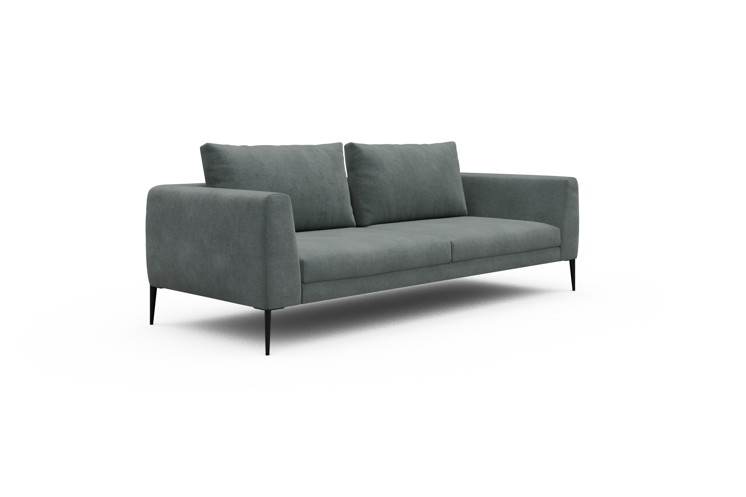 Sofa Paul 3-Sitzer Smooth-Silver-Grey