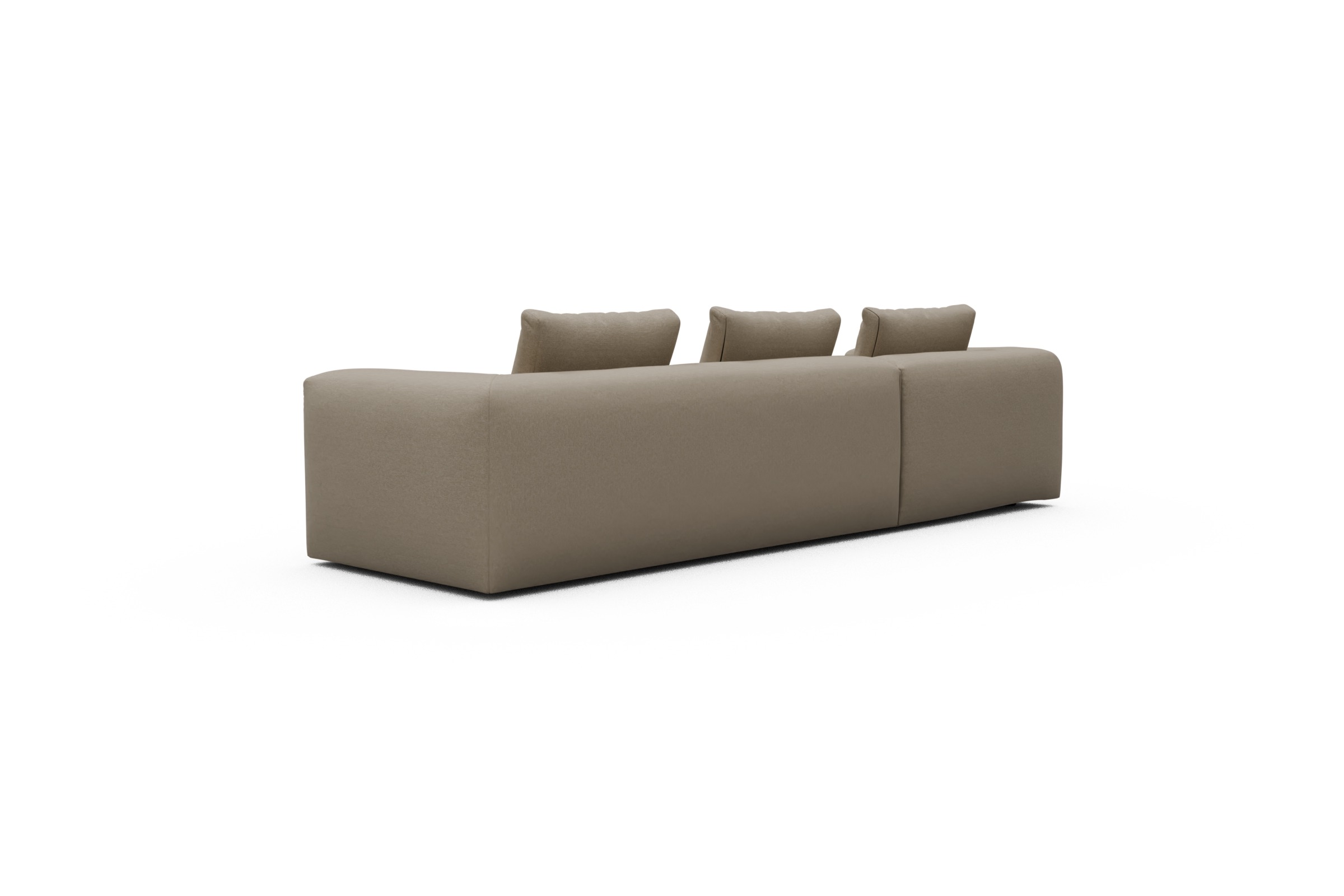 Ecksofa Fred Chaiselongue links mit 2,5-Sitzer Satya-Natural
