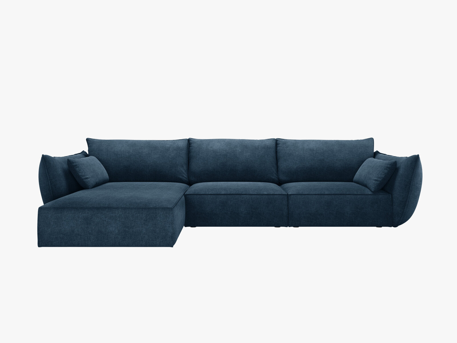 Micadoni Ecksofa Kaelle 4-Sitzer Links Chenille Over The Horizon Königsblau