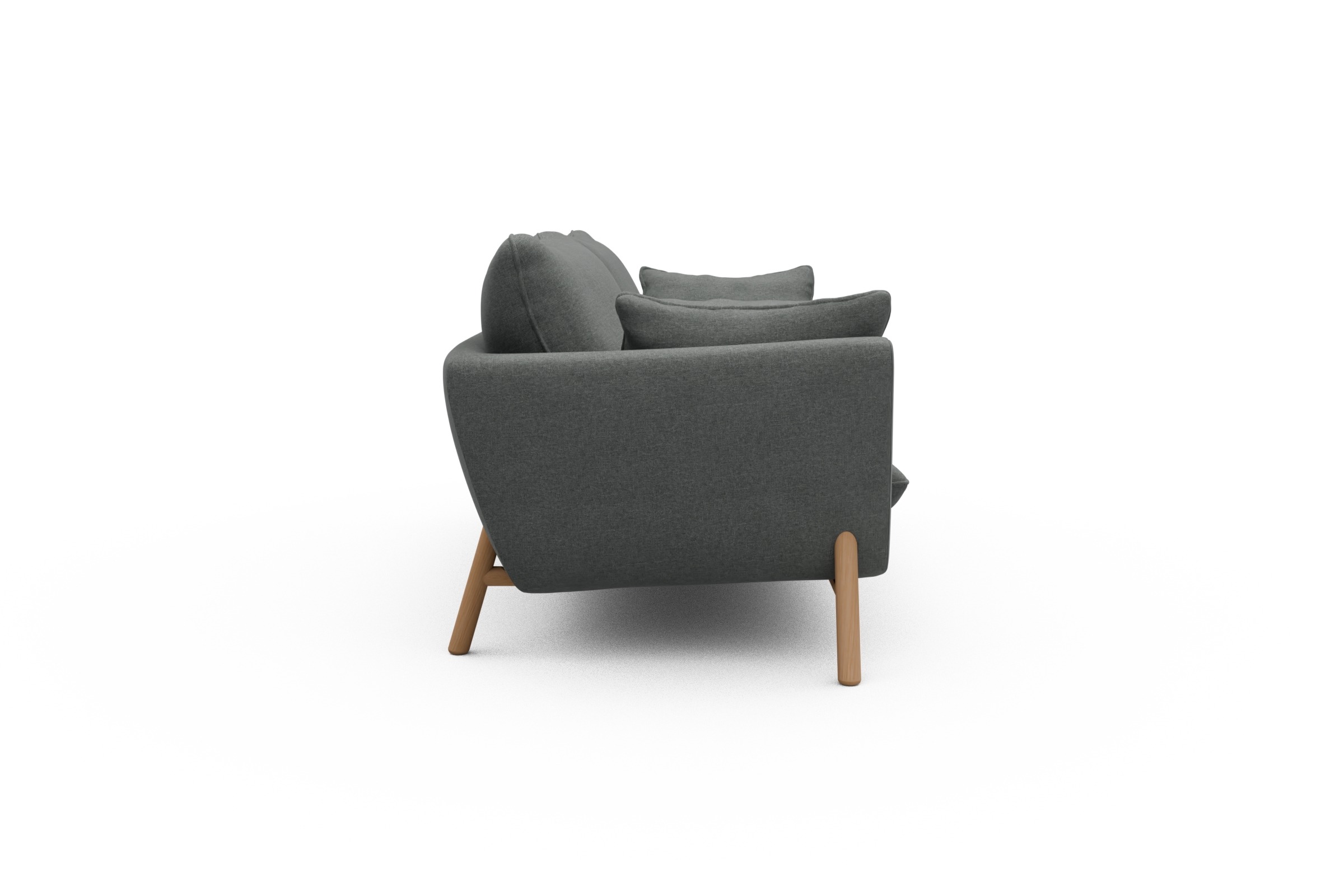 Sofa Emil 3-Sitzer Beinfarbe Eiche Natur Satya-Steel