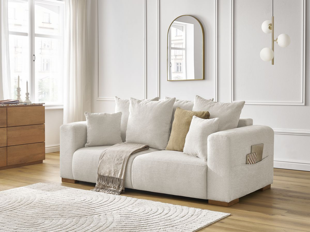 Bobochic Sidonie Sofa 2-Sitzer Melange-Stoff Beige