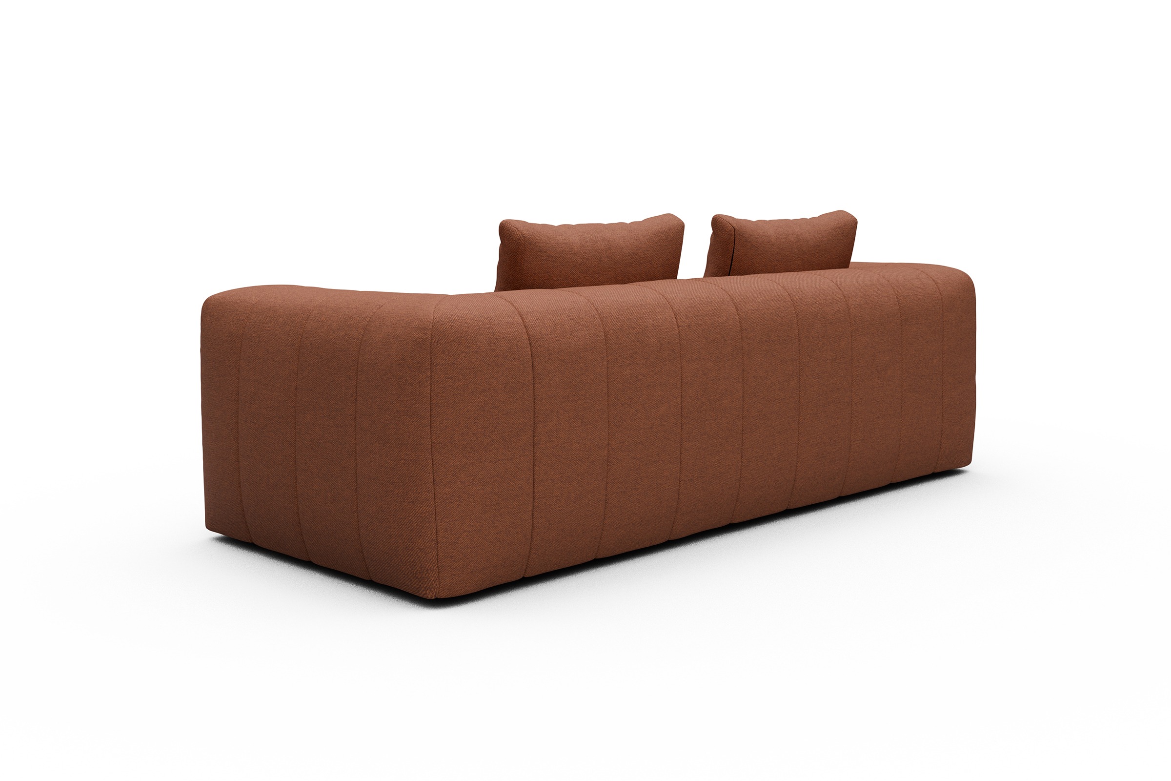 Sofa Hugo 3-Sitzer Weda-Rust