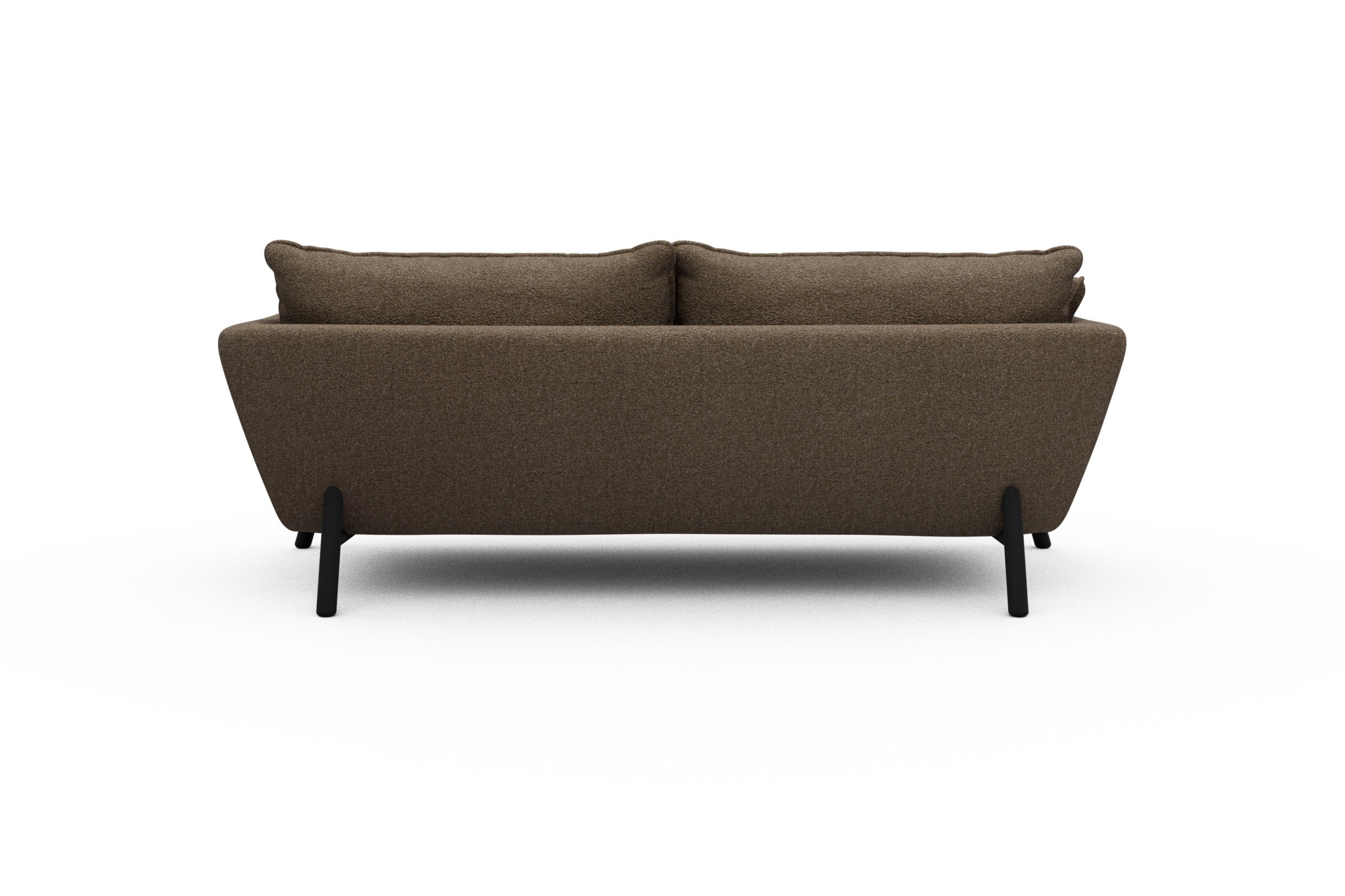 Sofa Emil PREMIUM 3-Sitzer Beinfarbe Eiche Schwarz Aivi-Khaki-Brown