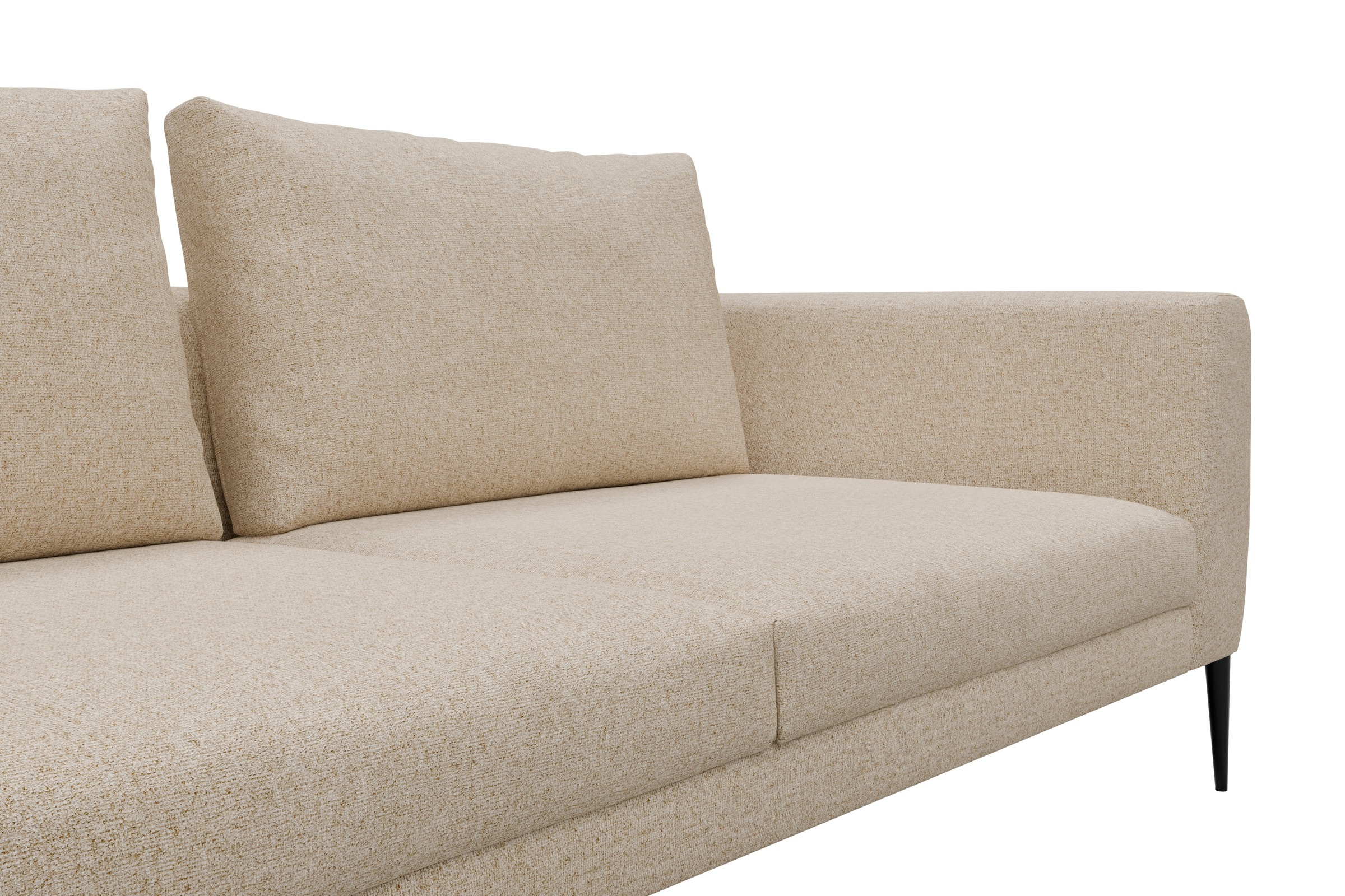 Ecksofa Paul Relax-Ecke links mit 3-Sitzer Casone-Natural-Beige