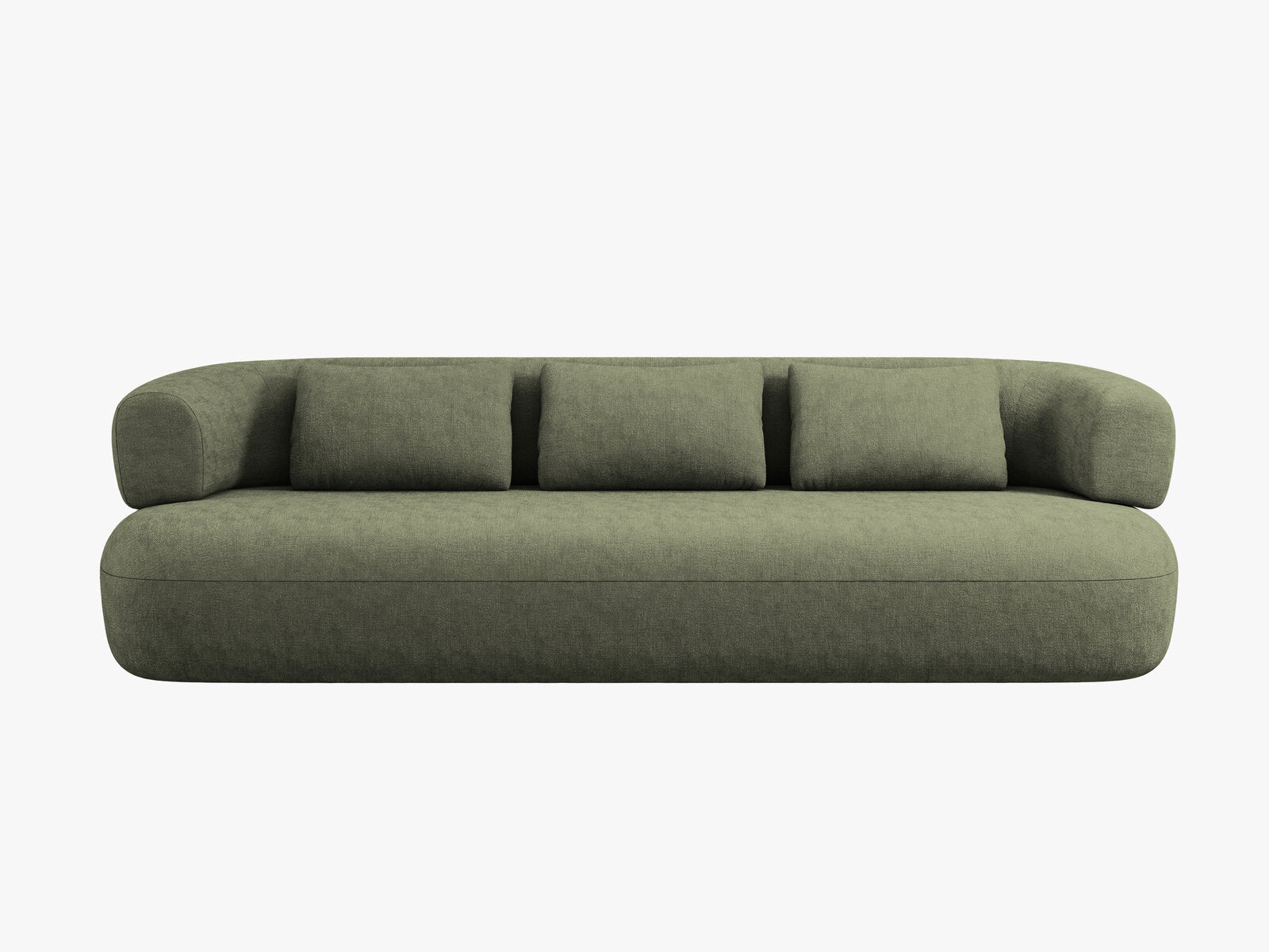 Micadoni Sofa Jenny 4-Sitzer Chenille Perfect Harmony Grün
