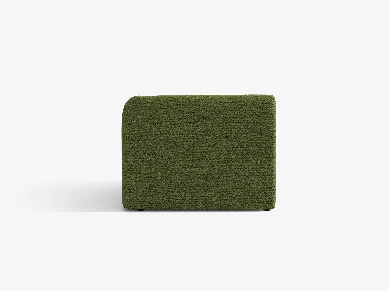 Micadoni Eckmodul Miley 1-Sitzer Rechts Boucle Baloo Dunkel-Olivgrün