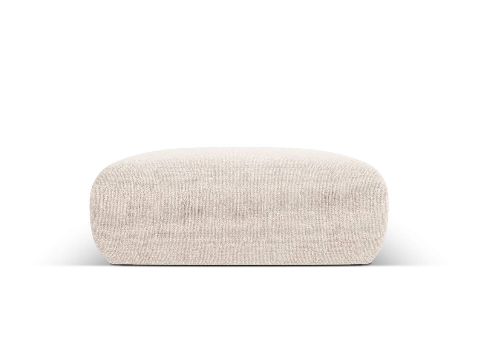 Cosmopolitan Design Pouf Nolio große Version Chenille Haga Helles Beige