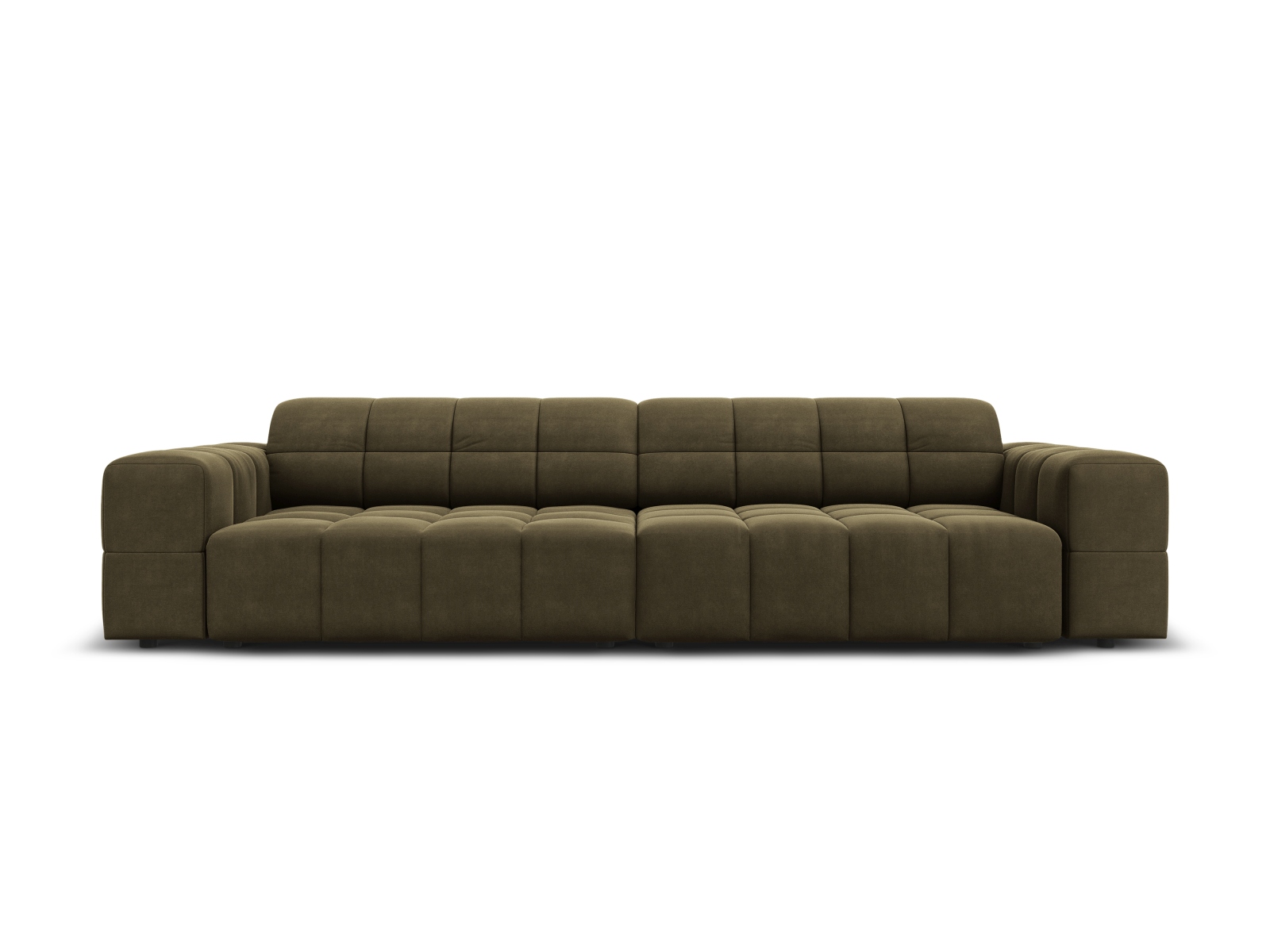 Cosmopolitan Design Sofa Chicago 4-Sitzer Samt Bluvel Grün