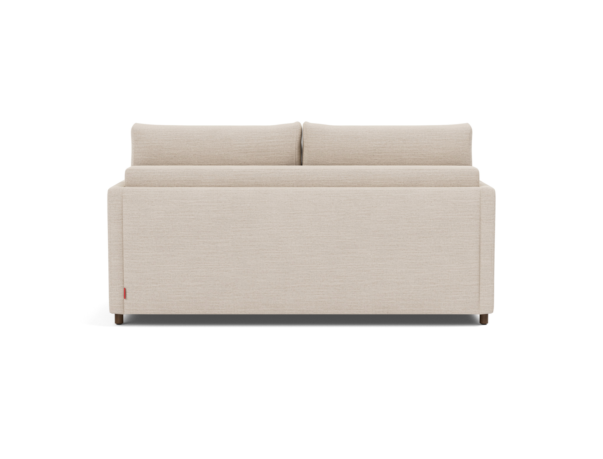 Schlafsofa Neah mit Slim-Armlehnen 160 Webstoff Blida 612-Sand-Grey