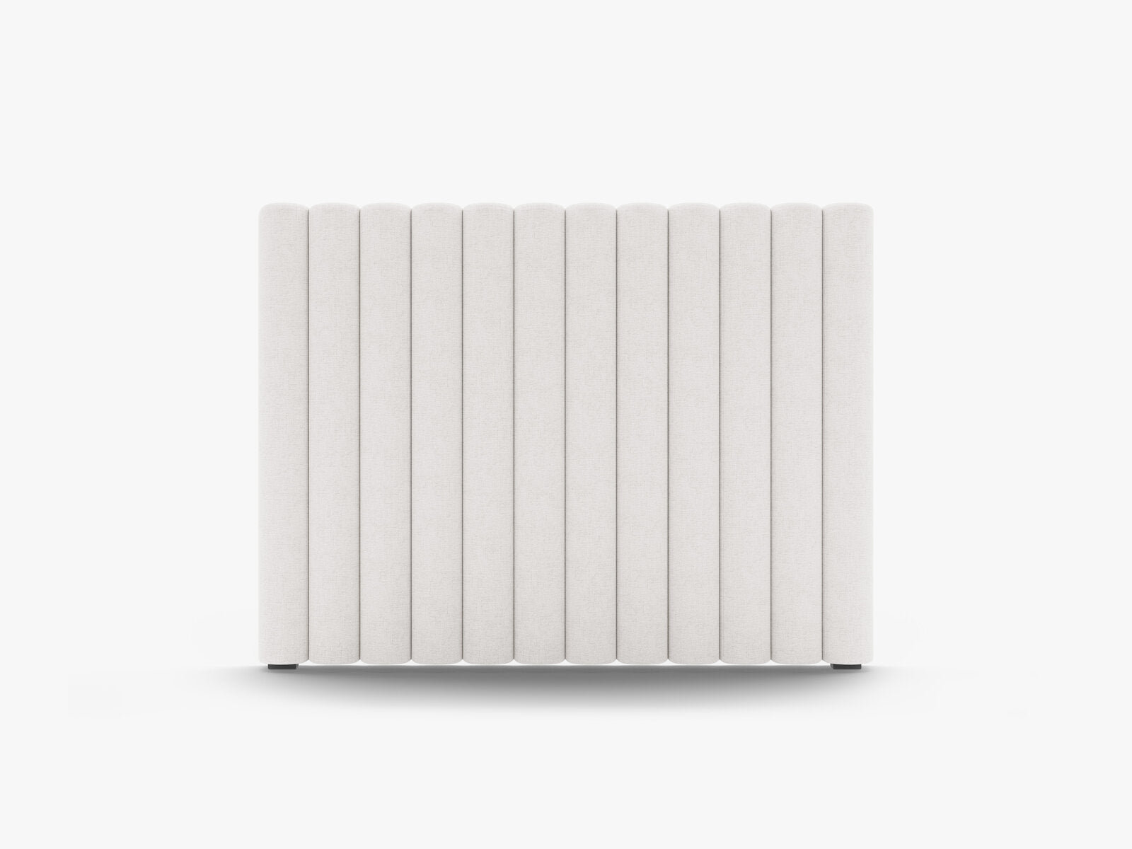 Micadoni Mistero Samtiger Kopfteil 80 cm Strukturierter Stoff Moly Helles Beige 120x95