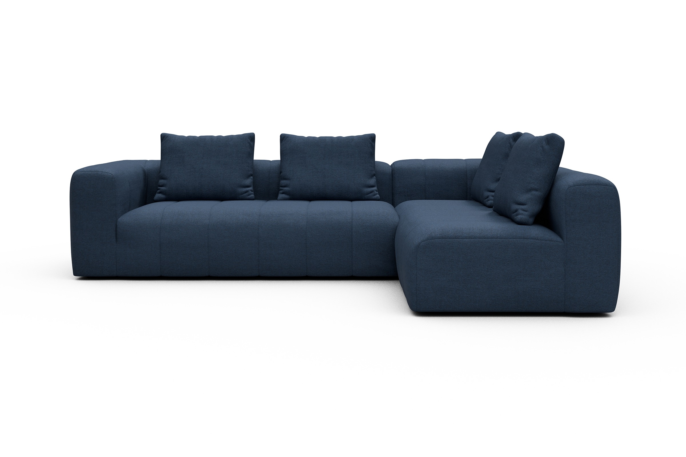 Ecksofa Hugo 2x 2,5-Sitzer Armlehne links Weda-Blue