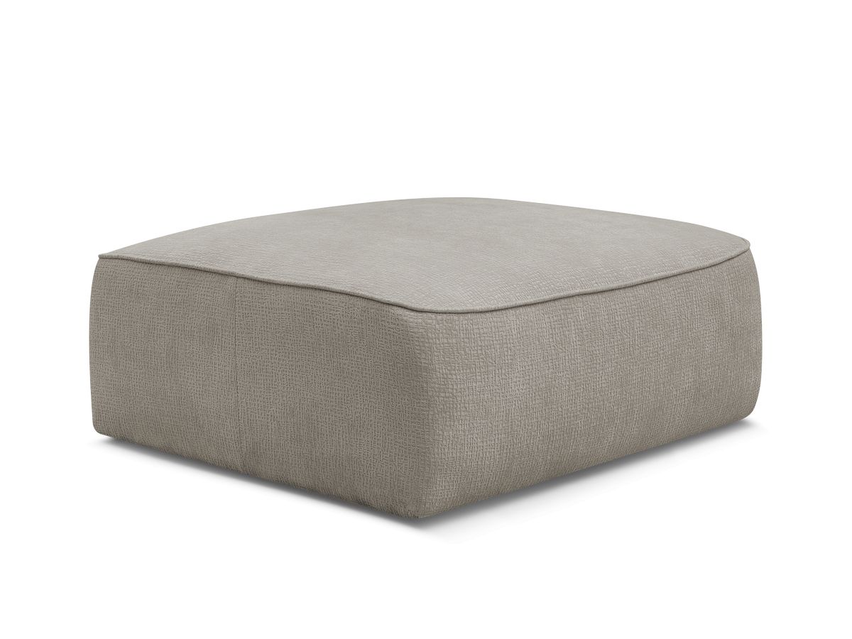 Bobochic Leopold Pouf Strukturstoff Taupe